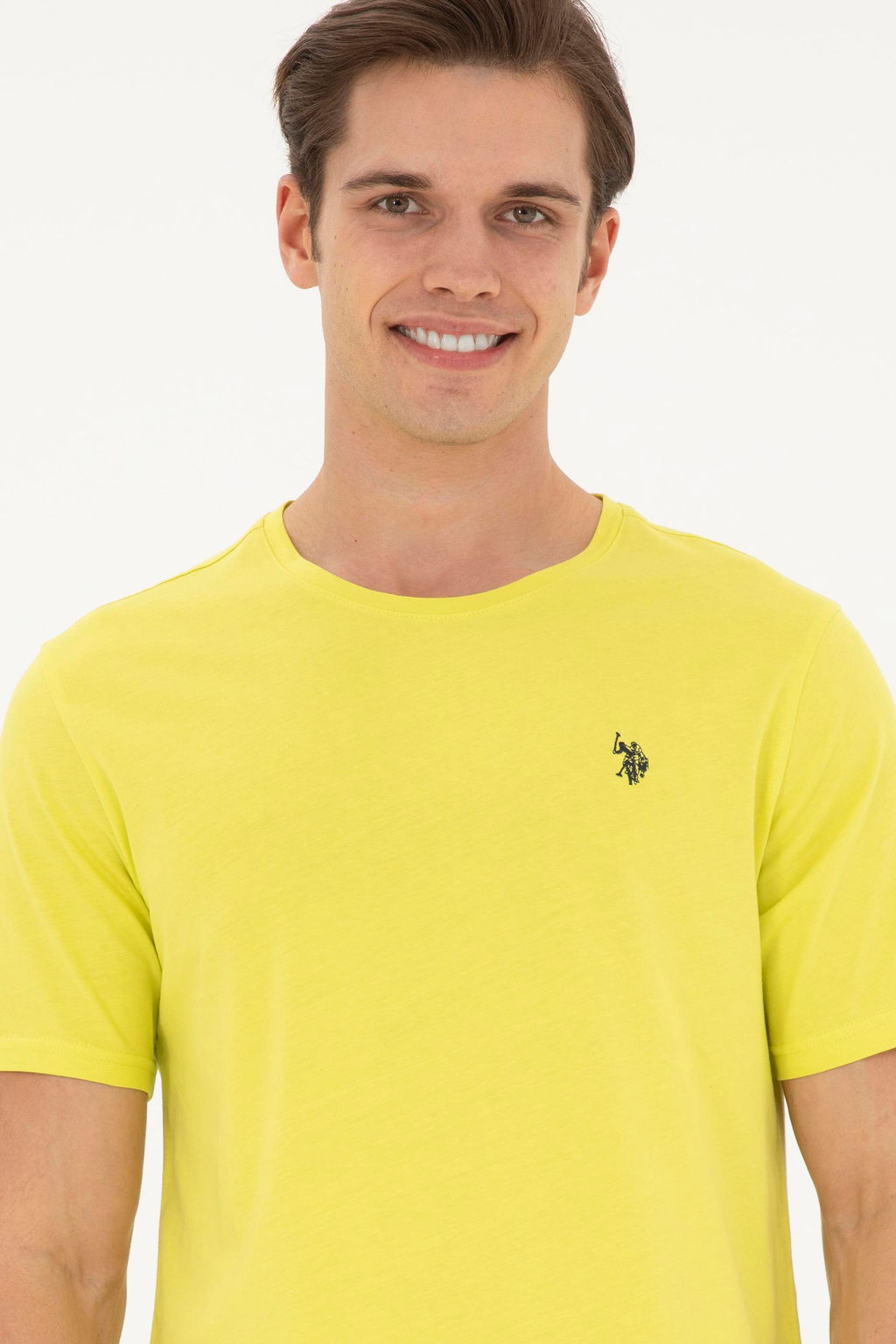 Мужская базовая футболка фисташкового цвета - U.s. polo assn фото 2