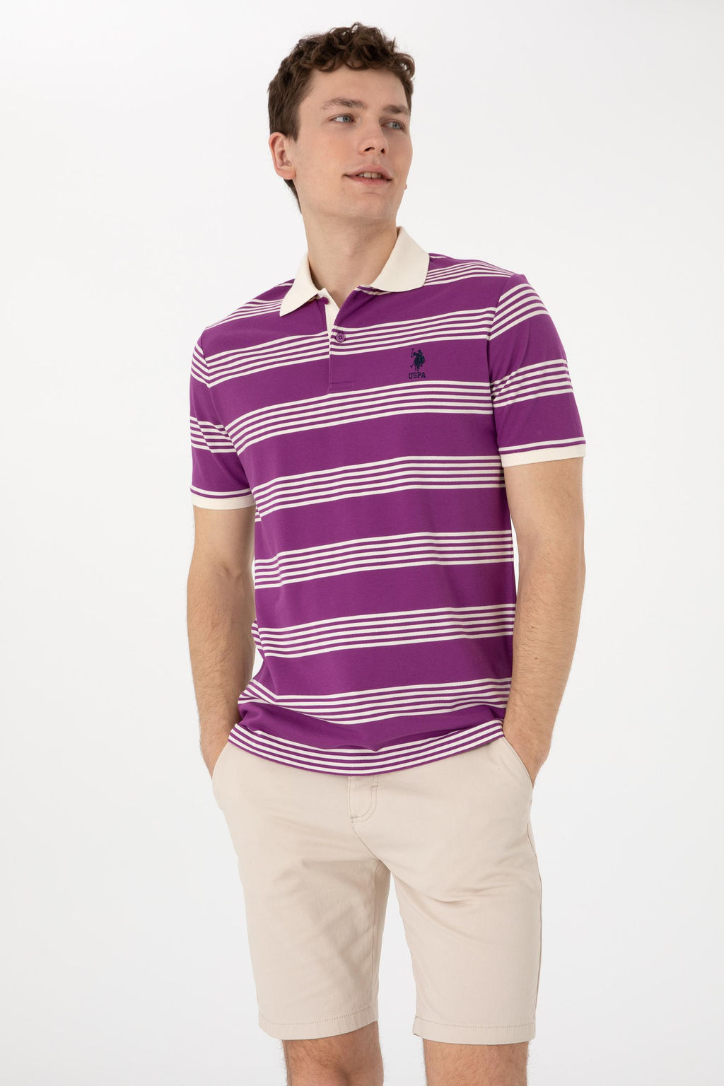 Erkek Regular Fit Polo Yaka Menek_e Ti__rt Sepette S_rpriz _ndirim - U.s. polo assn фото 3