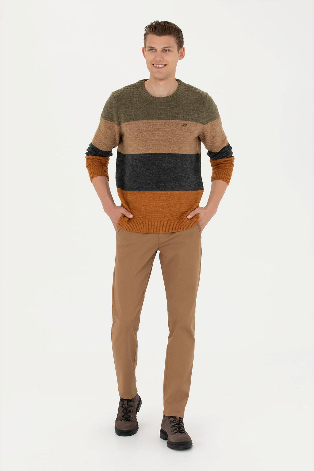 Мужские брюки из парусины светло-коричневого цвета - U.s. polo assn фото 3