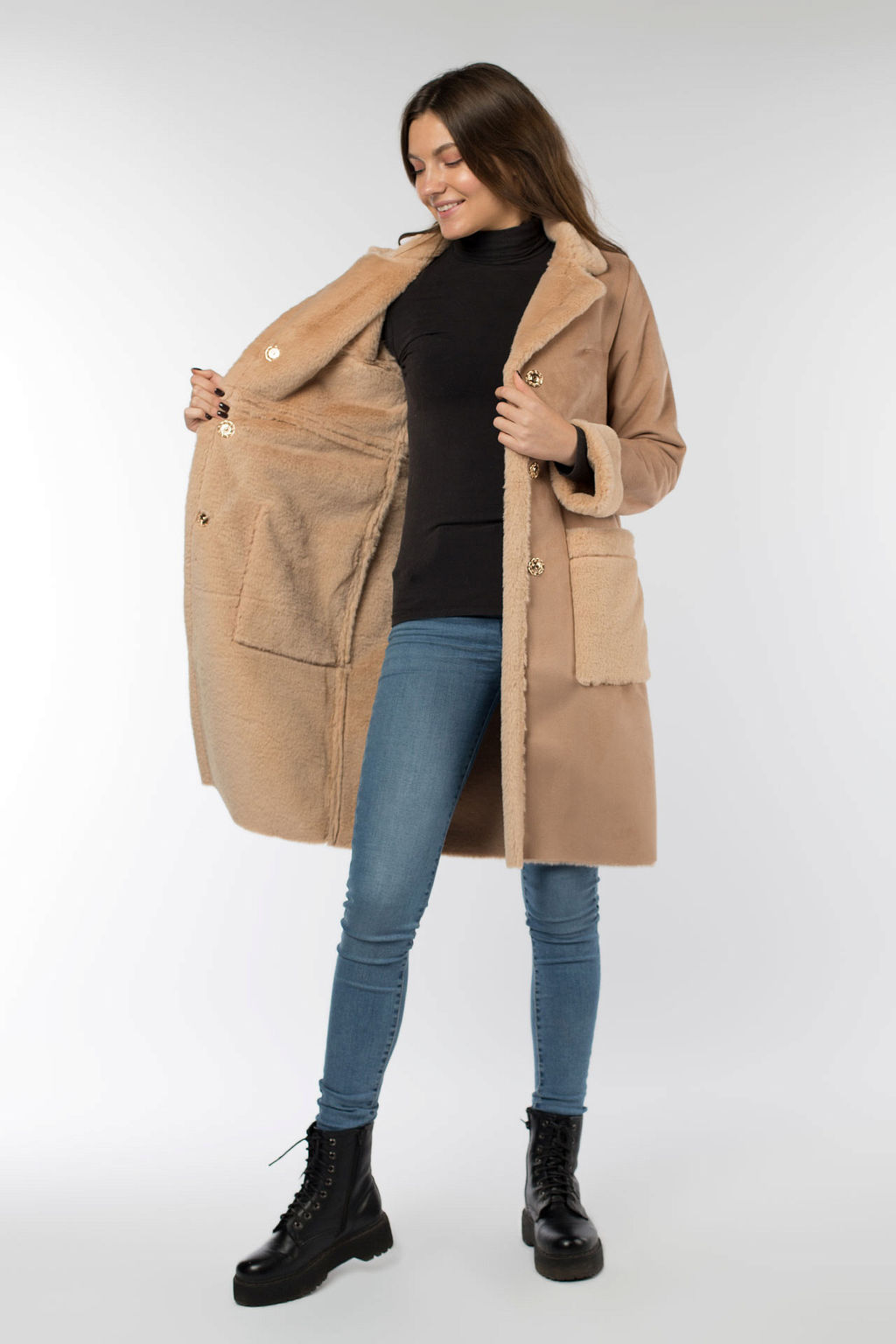 02-2978 Пальто женское утепленное - El podio фото 2