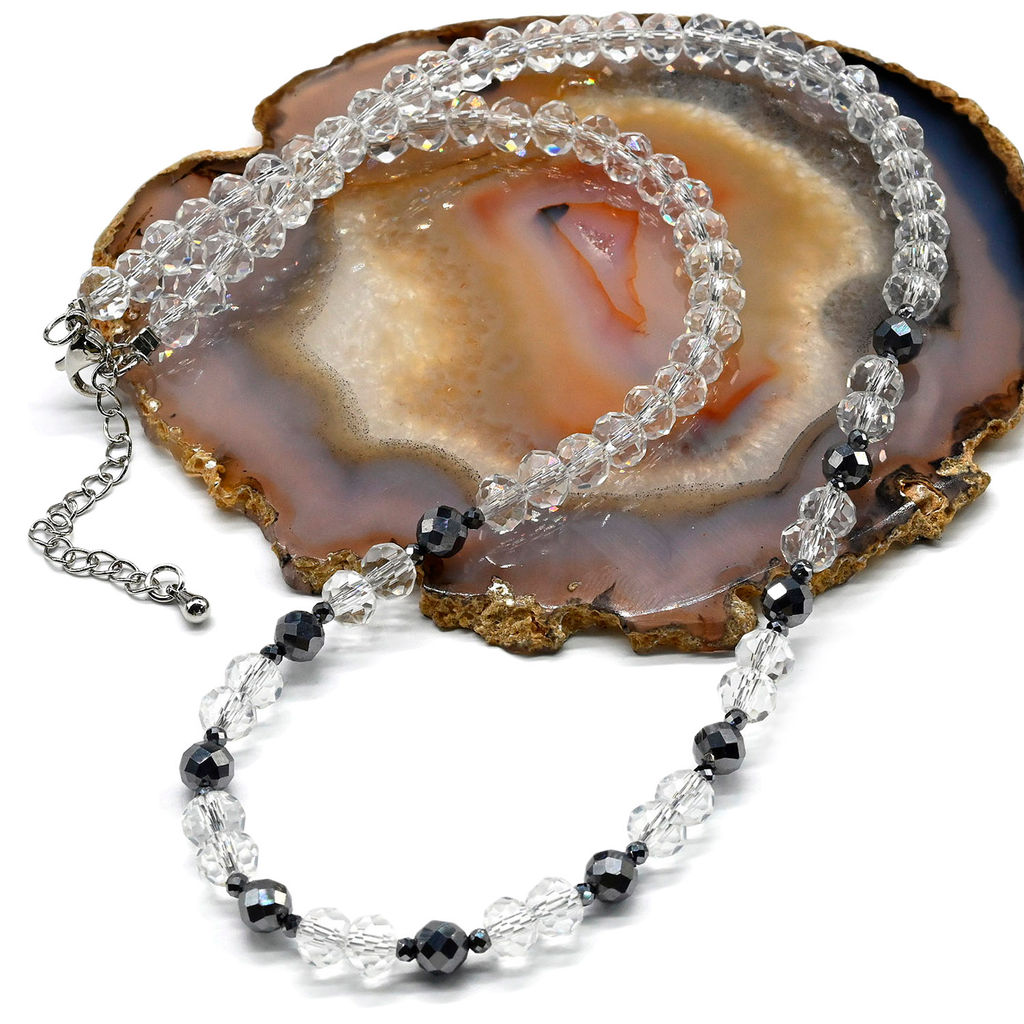 Бусы с гематитом из циркона рондель гр.6*5мм, 46см