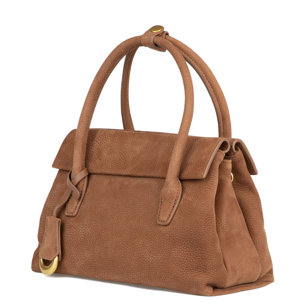 5105 brown, Женская сумка из нубука, Barcelo Biagi