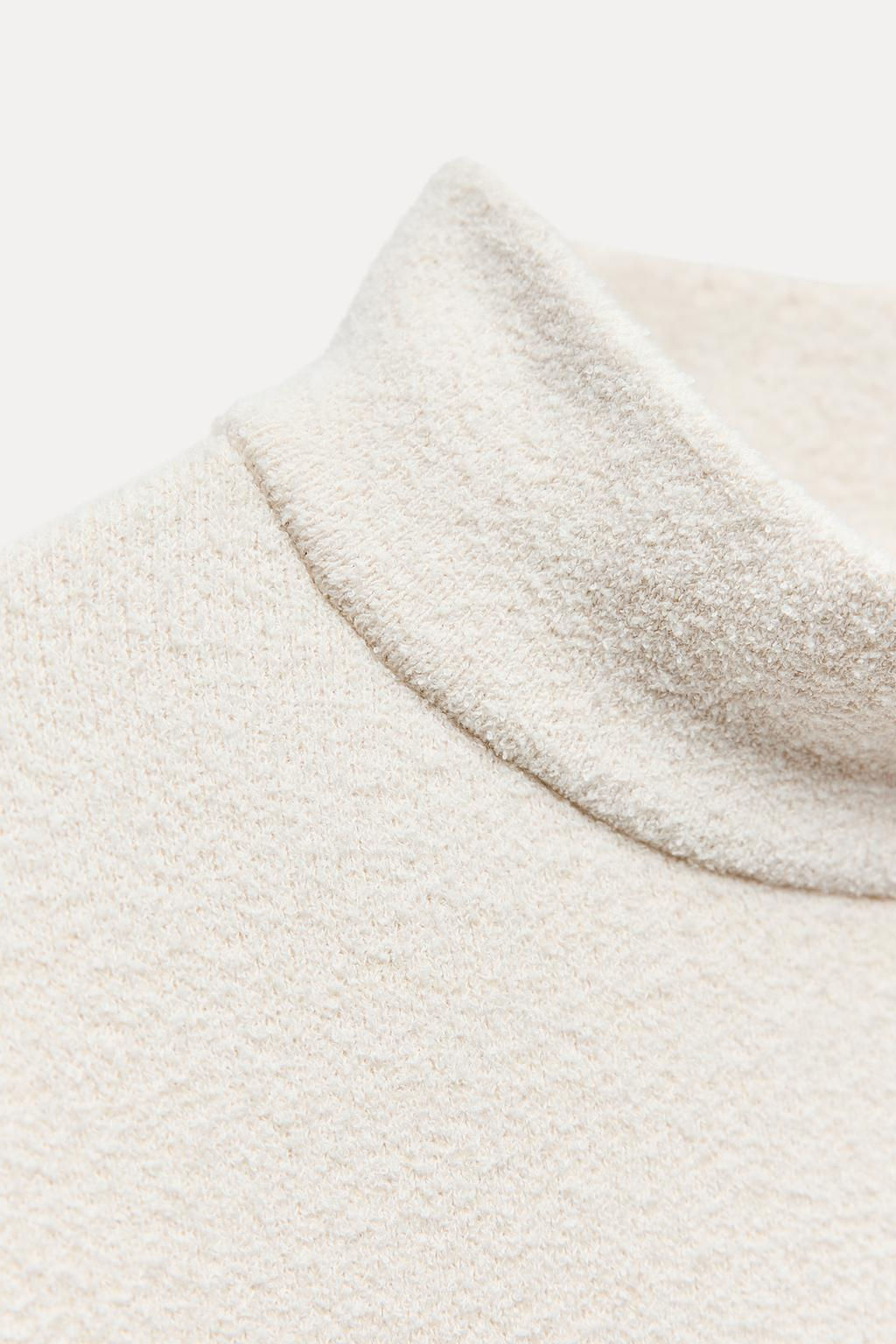 HIGH NECK KNIT SWEATER - Zara фото 9