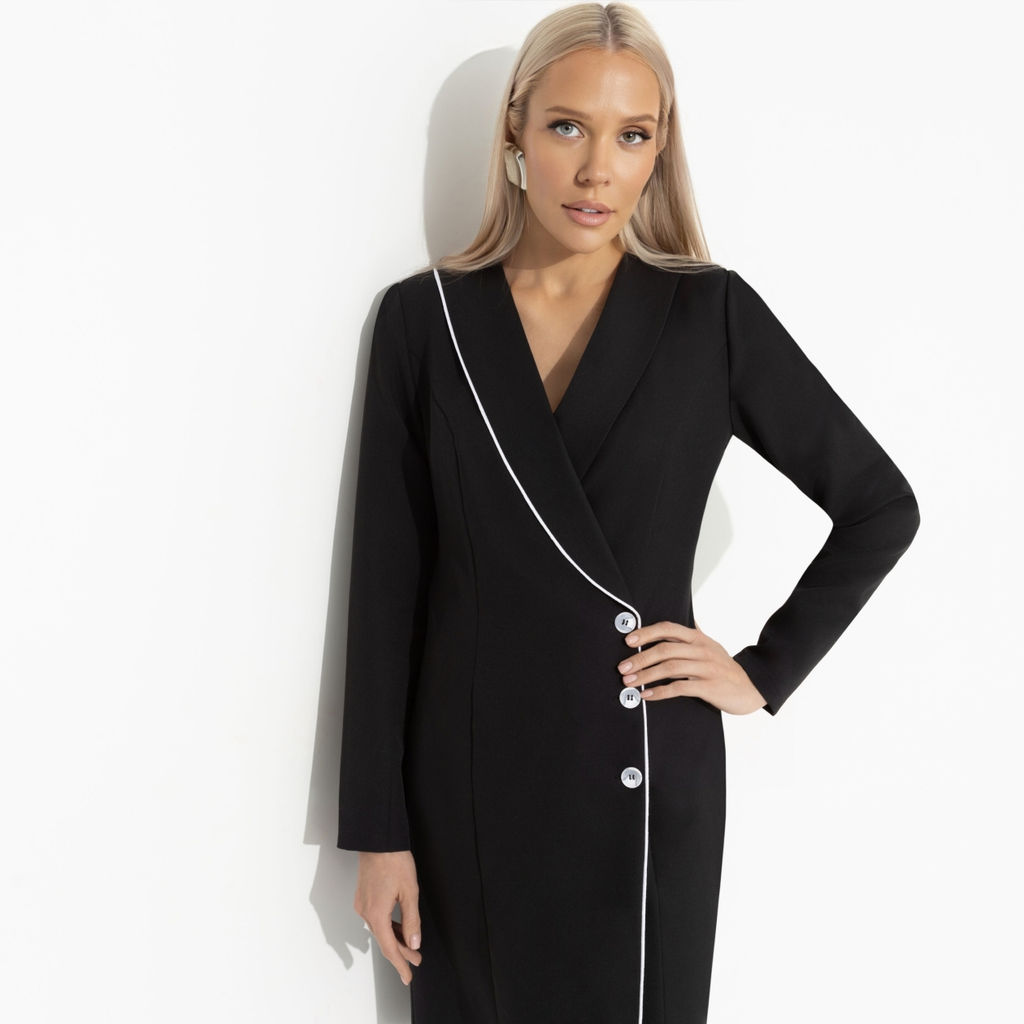 Платье на запах, Судьбоносное решение (black) - Charutti фото 3