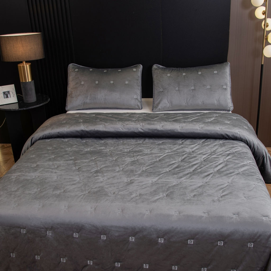 Велюровое покрывало Grande OVS007 240*260 50-70 2 шт - Ситрейд фото 4