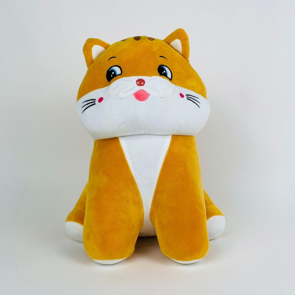 Мягкая игрушка Котенок сидячий красный носик 40 см - Storyland фото 2