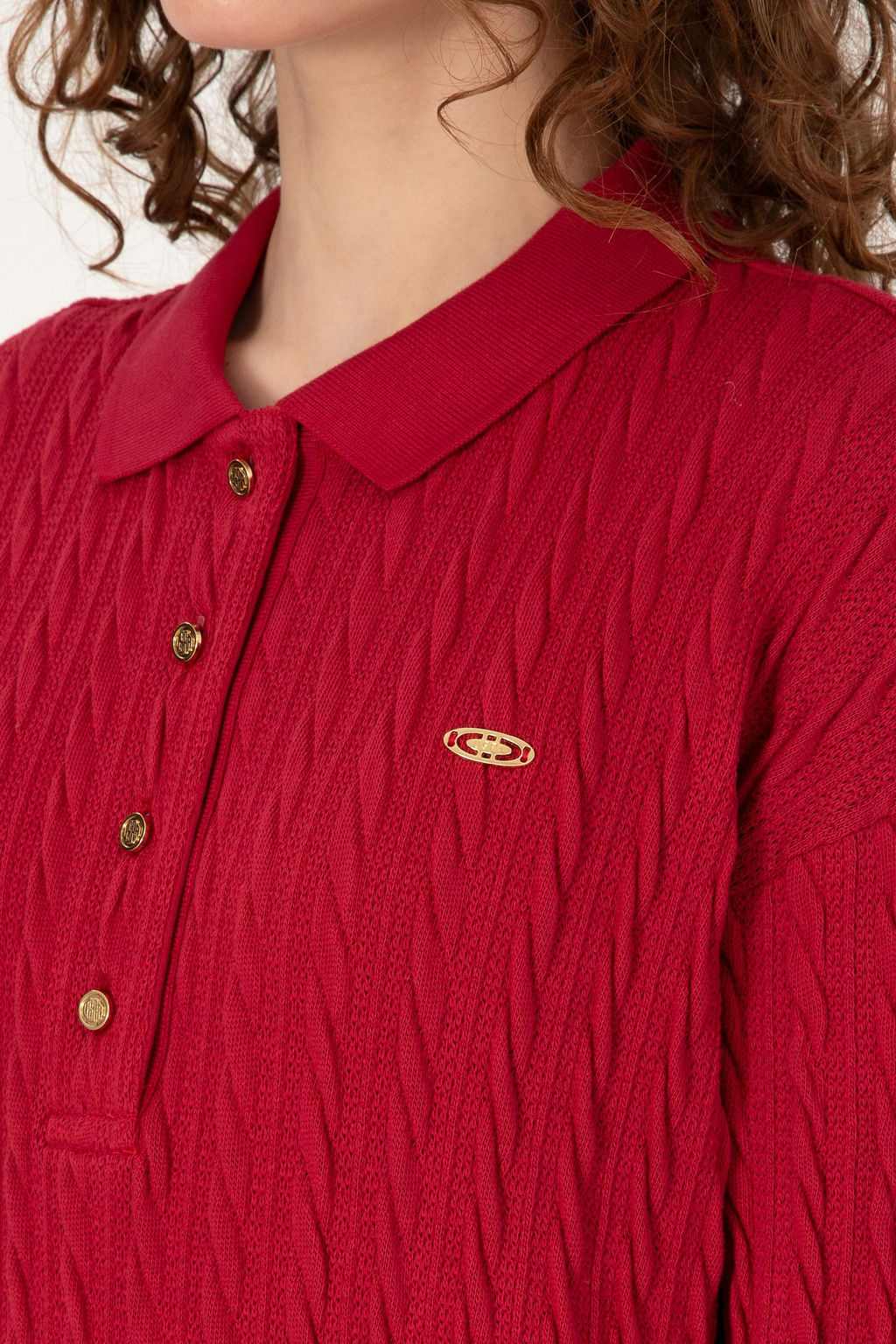 Kad_n Koyu Frambuaz Sweatshirt - U.s. polo assn фото 7