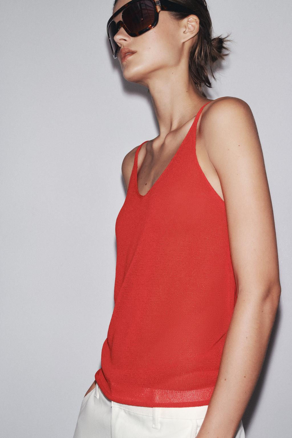 KNITTED STRAPPY TOP - Zara фото 13