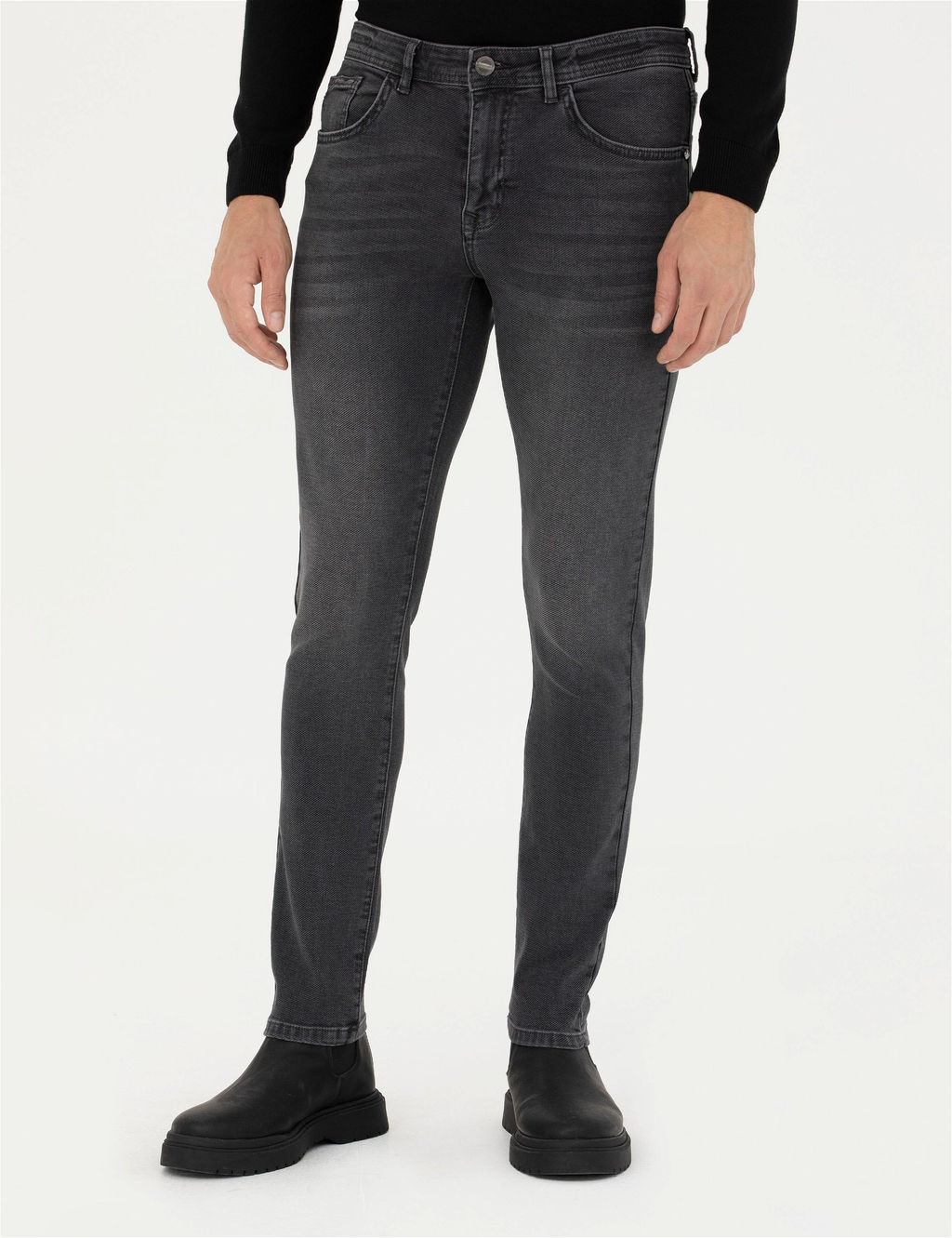 Antrasit Slim Fit Jean Pantolon - Pierre cardin фото 2