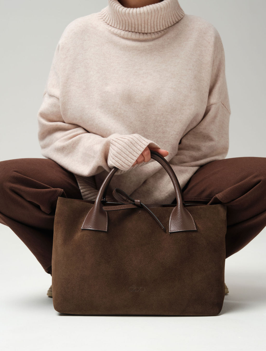 Замшевая сумка Iris DBR 31372 кофе  фото 5