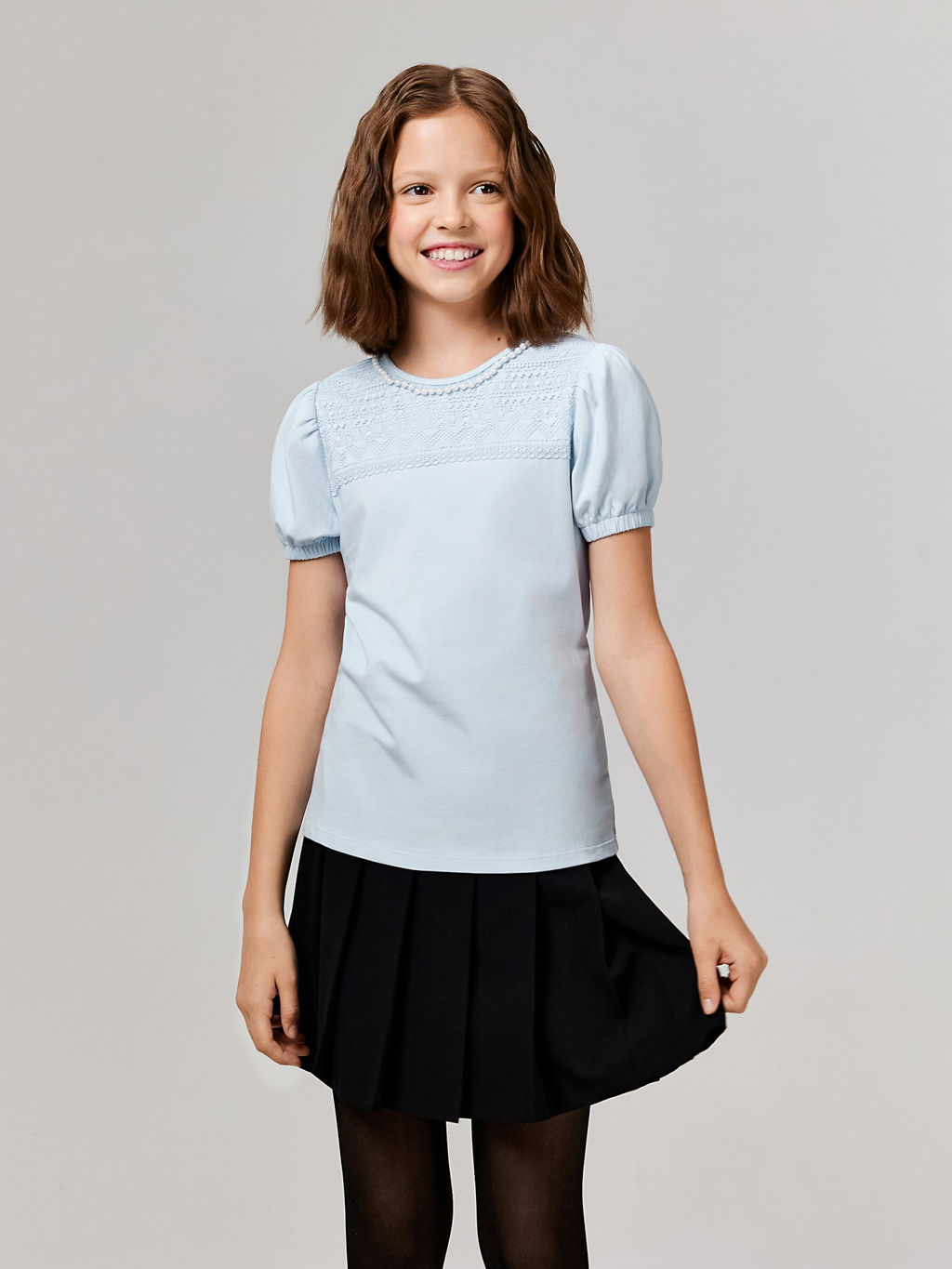 ACOOLA / Блузка детская для девочек Odri голубой