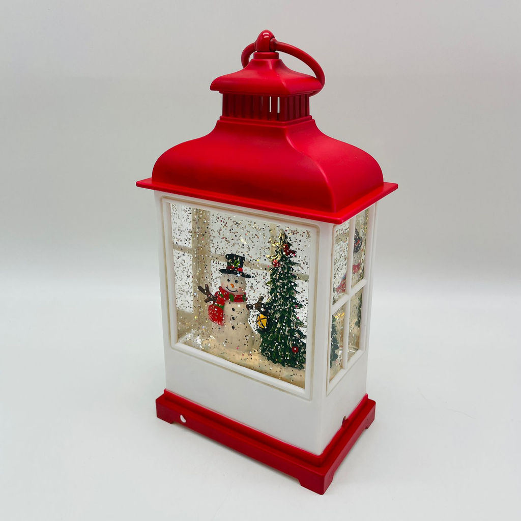 Новогодний декор стекло - Фонарь-окно красный 23 см (арт. WDL-23018A/B) в ассортименте - Ип лебедев о.ю фото 9
