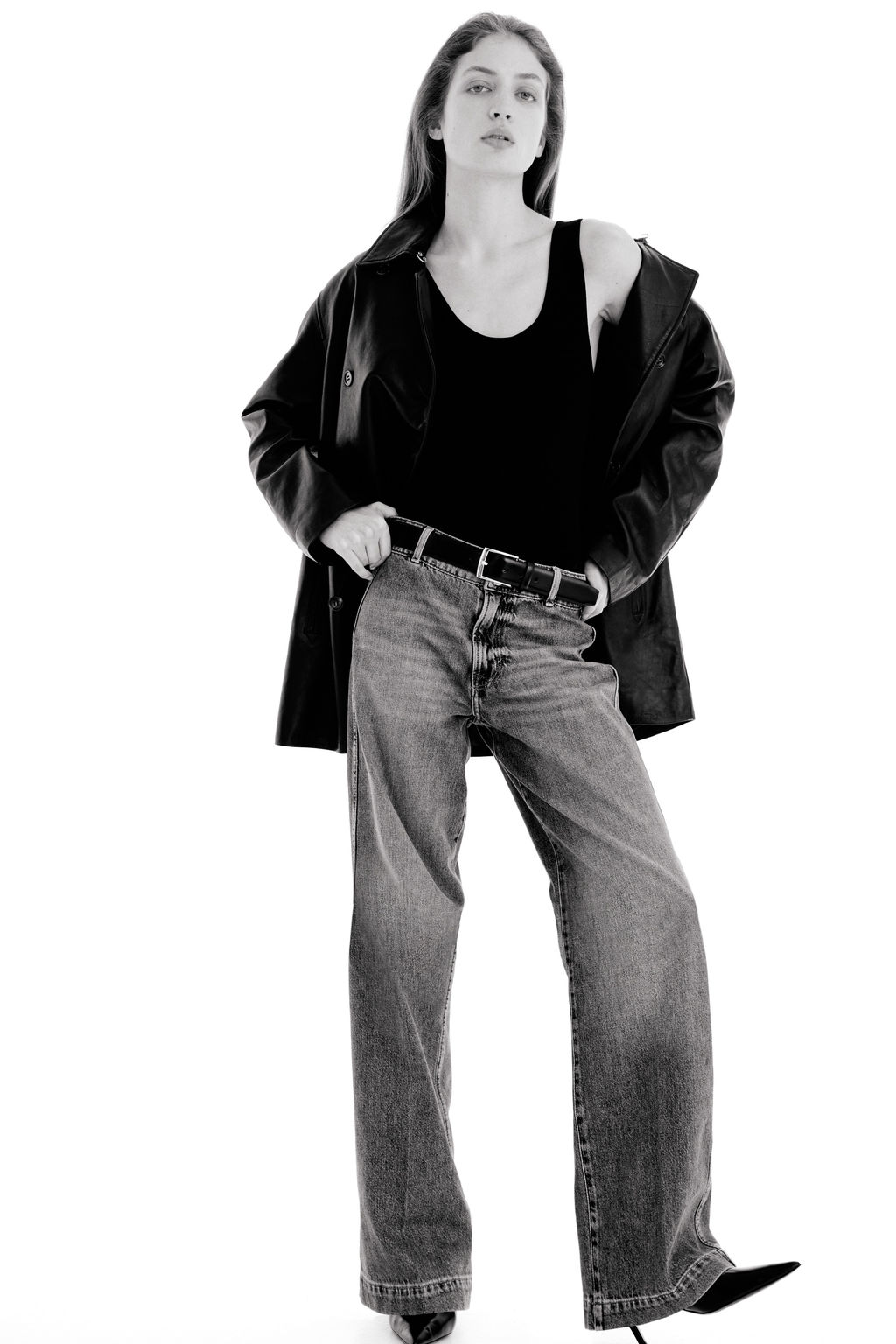 Wide High Waist Jeans - H&m фото 5