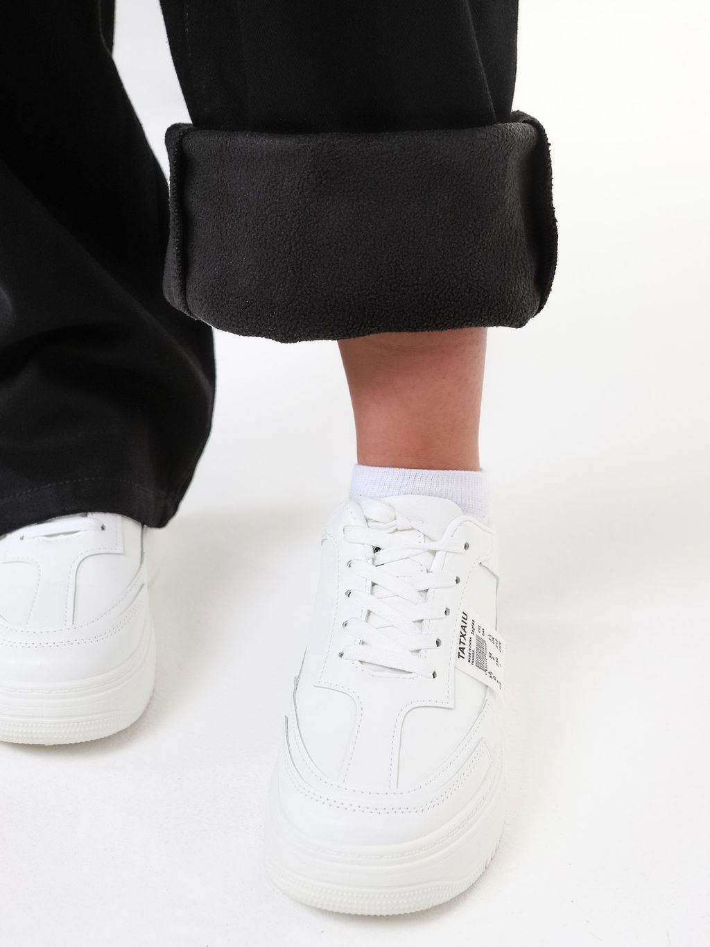 Джинсы-багги утеплённые для девочек - СИНЯЯ МОДА фото 19