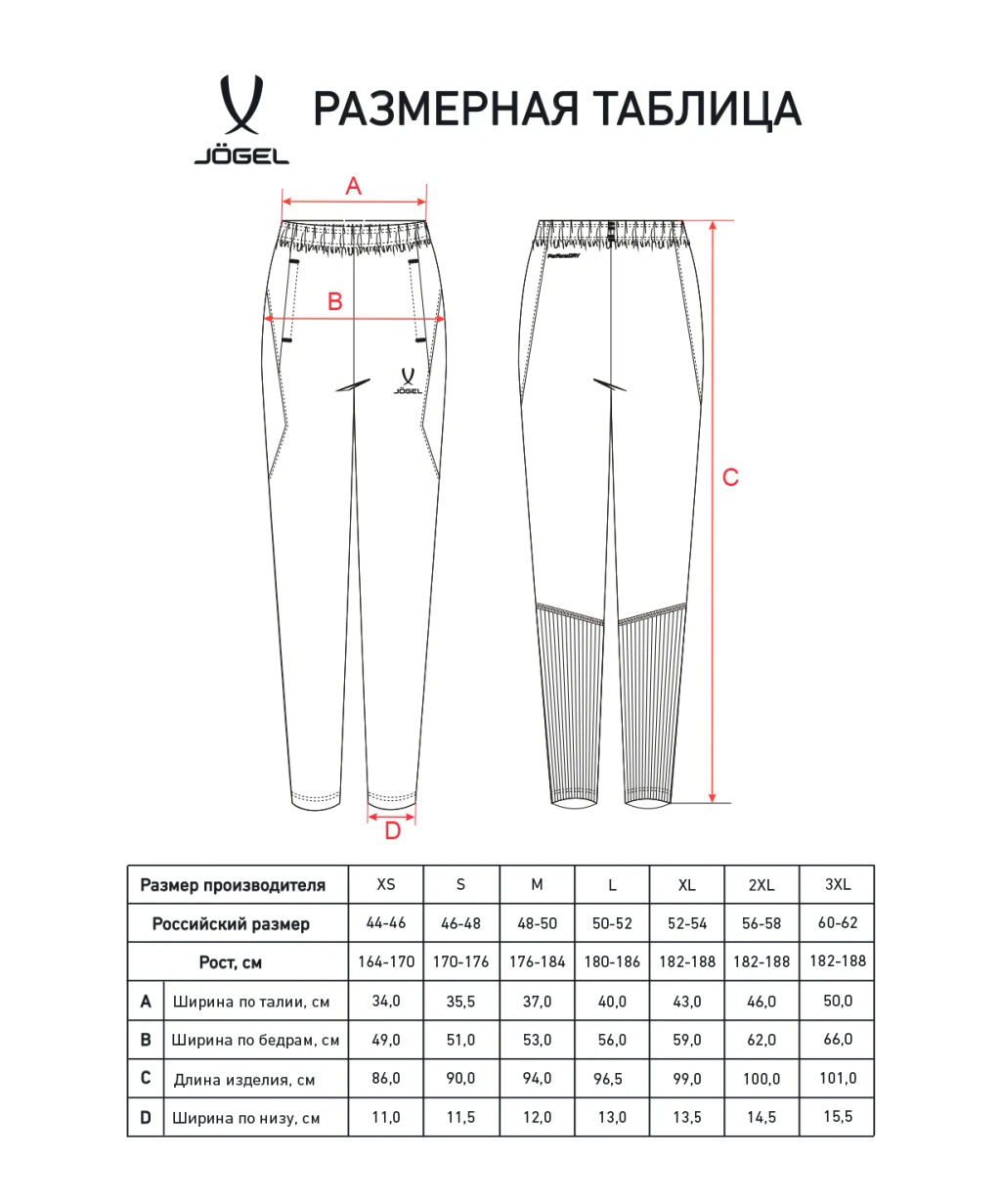 Брюки тренировочные с карманами JOGEL PREMIER PerFormDRY Training Pants, темно-синий  фото 9