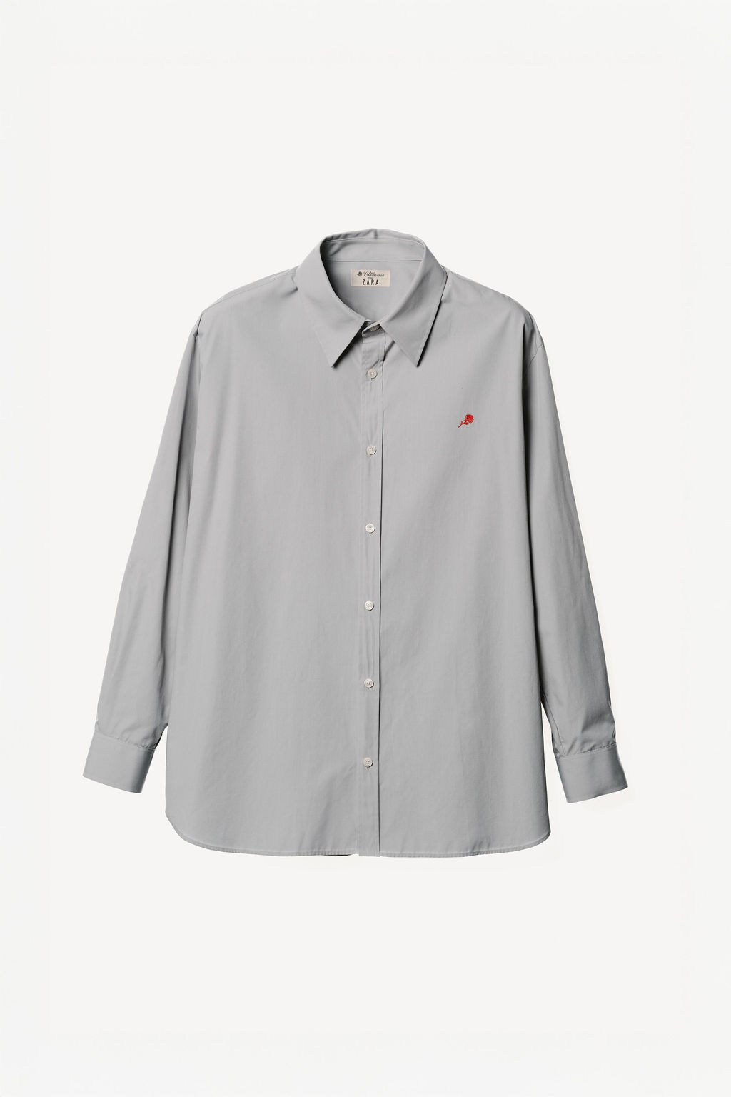 CAMISA RELAXED FIT ALGOD?N WILLY CHAVARRIA X ZARA / Celeste фото 4