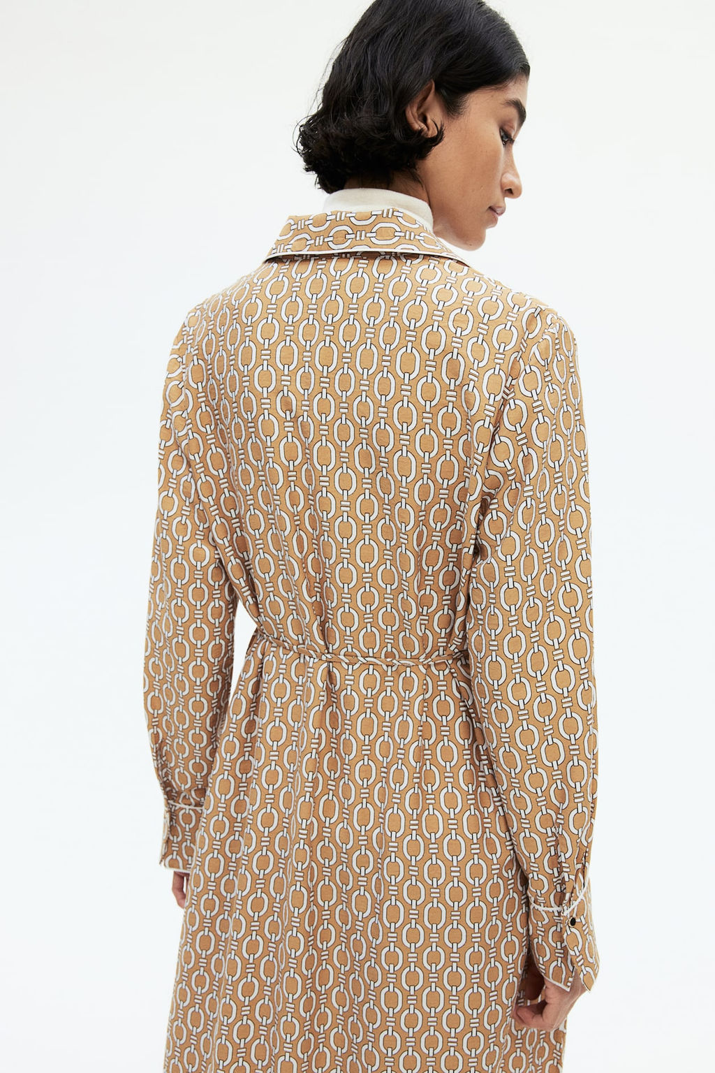 Vestido estampado con cinturon de anudar - H&m фото 4