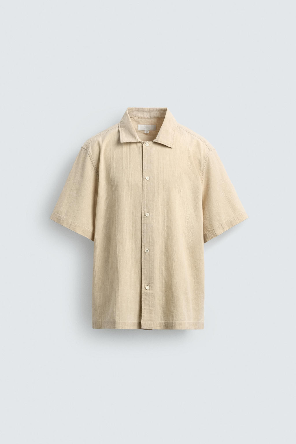 CAMISA ESTRUCTURA LAVADA / Crudo medio - Zara фото 8