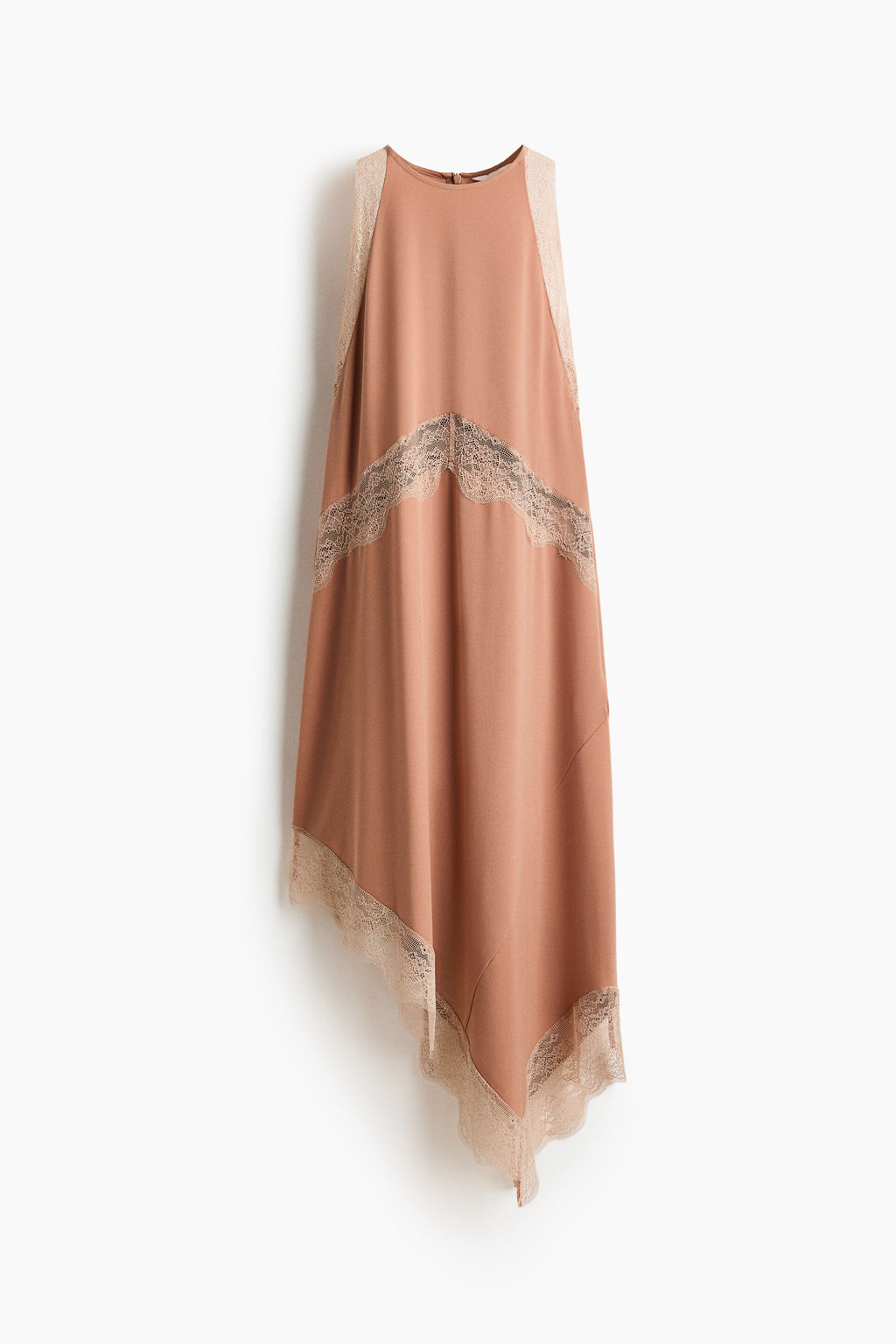 Vestido con ribetes de encaje