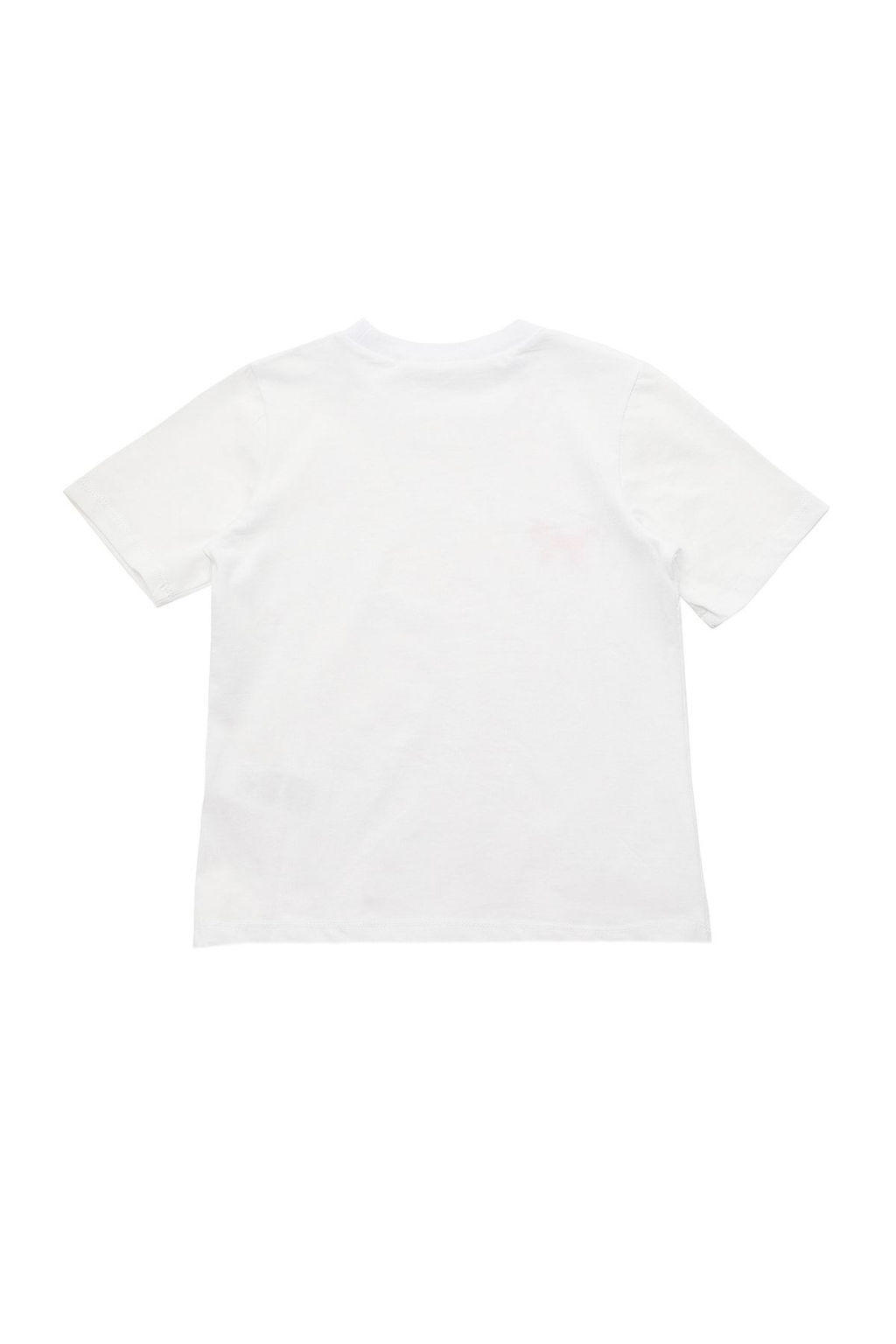 Beyaz K?z Cocuk %100 Pamuk Hayvan Bask?l? Regular/Normal Kal?p K?sa Kol Orme T-Shirt TKDSS24TS00046 - Trendyolmilla фото 9