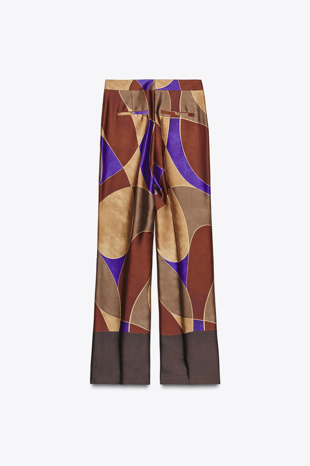 PRINTED SATIN TROUSERS - Zara фото 10