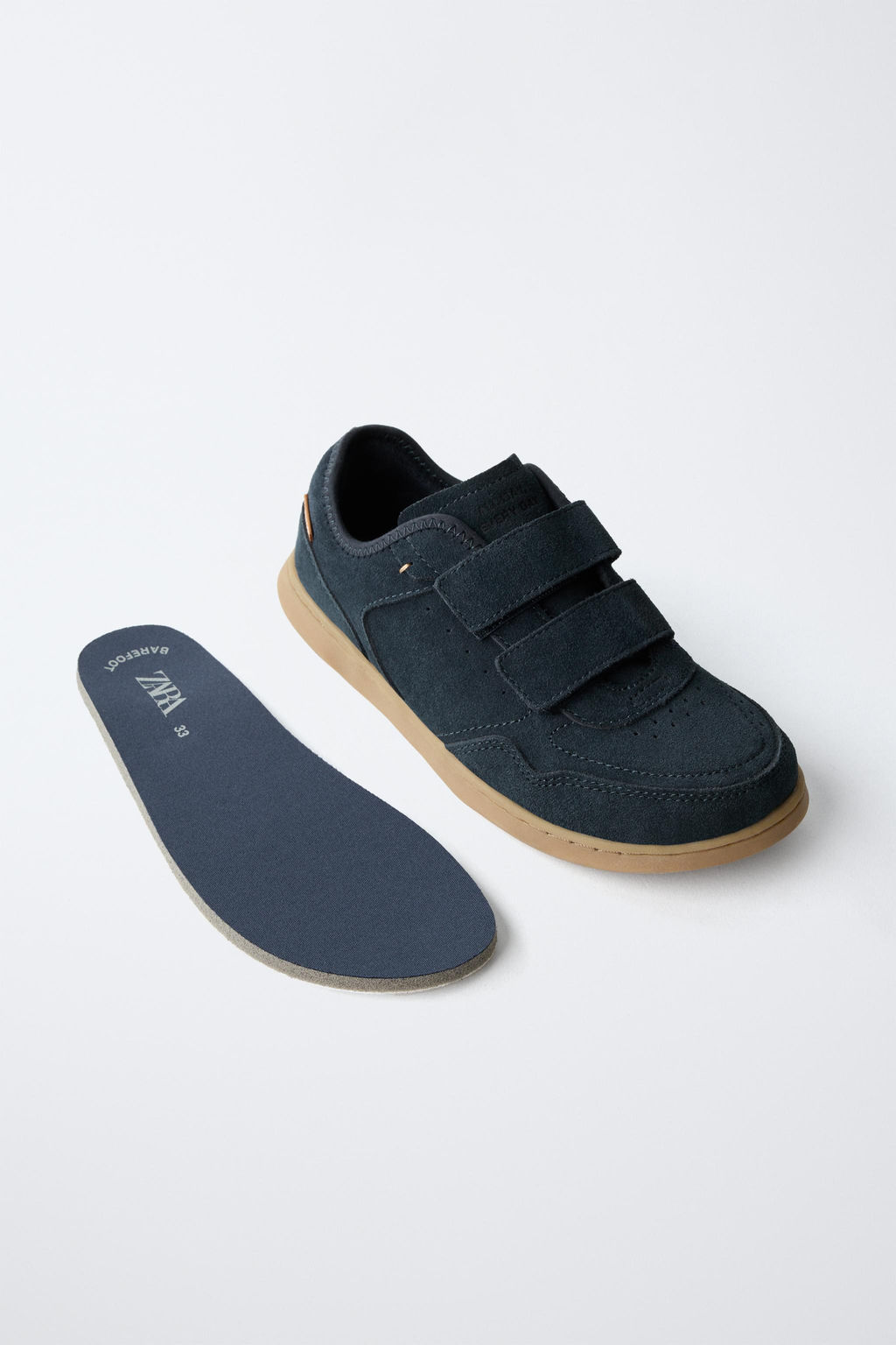 BAREFOOT SPLIT SUEDE TRAINERS - Zara фото 4