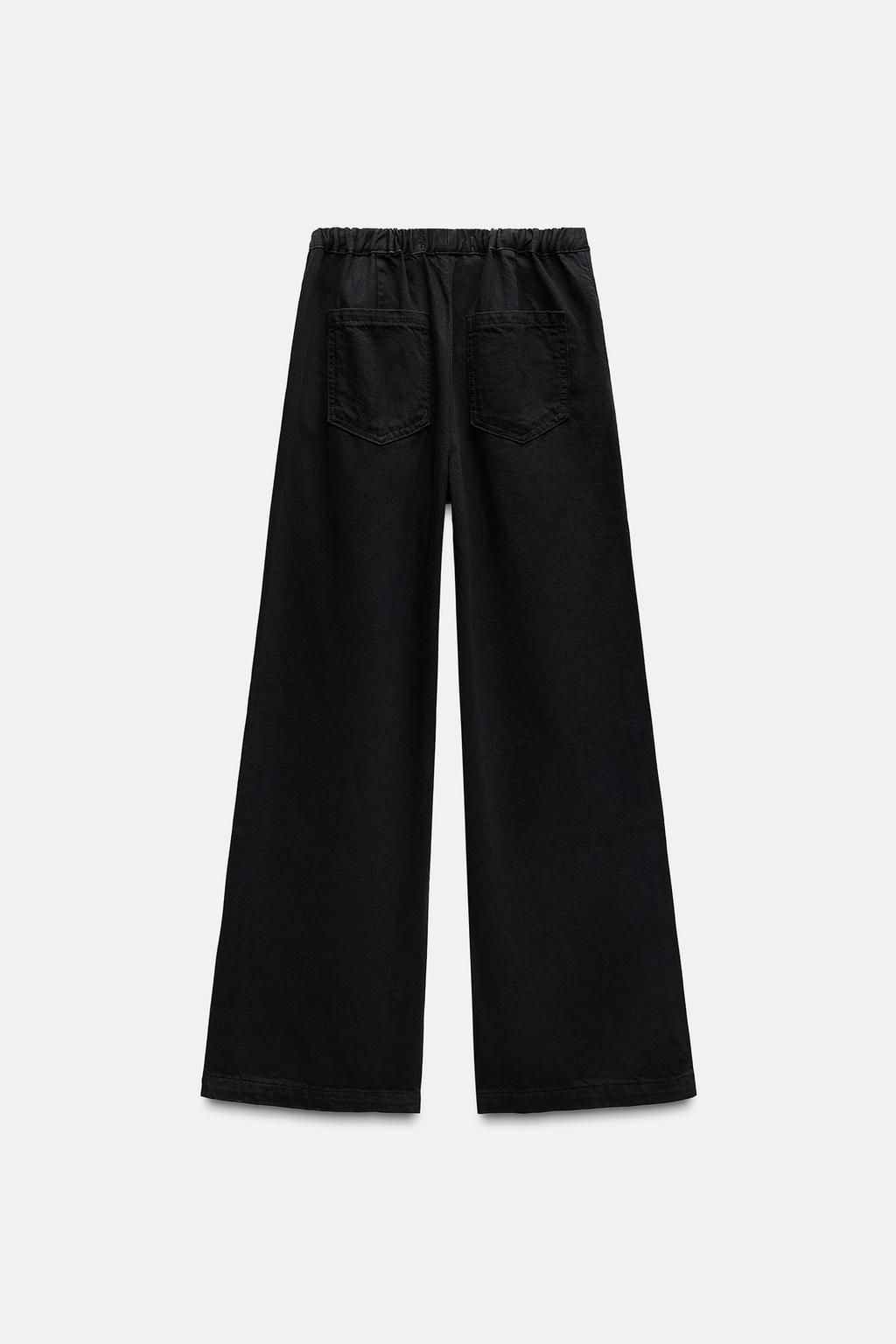 Z1975 HIGH-WAIST WIDE-LEG JOGGER JEANS - Zara фото 11