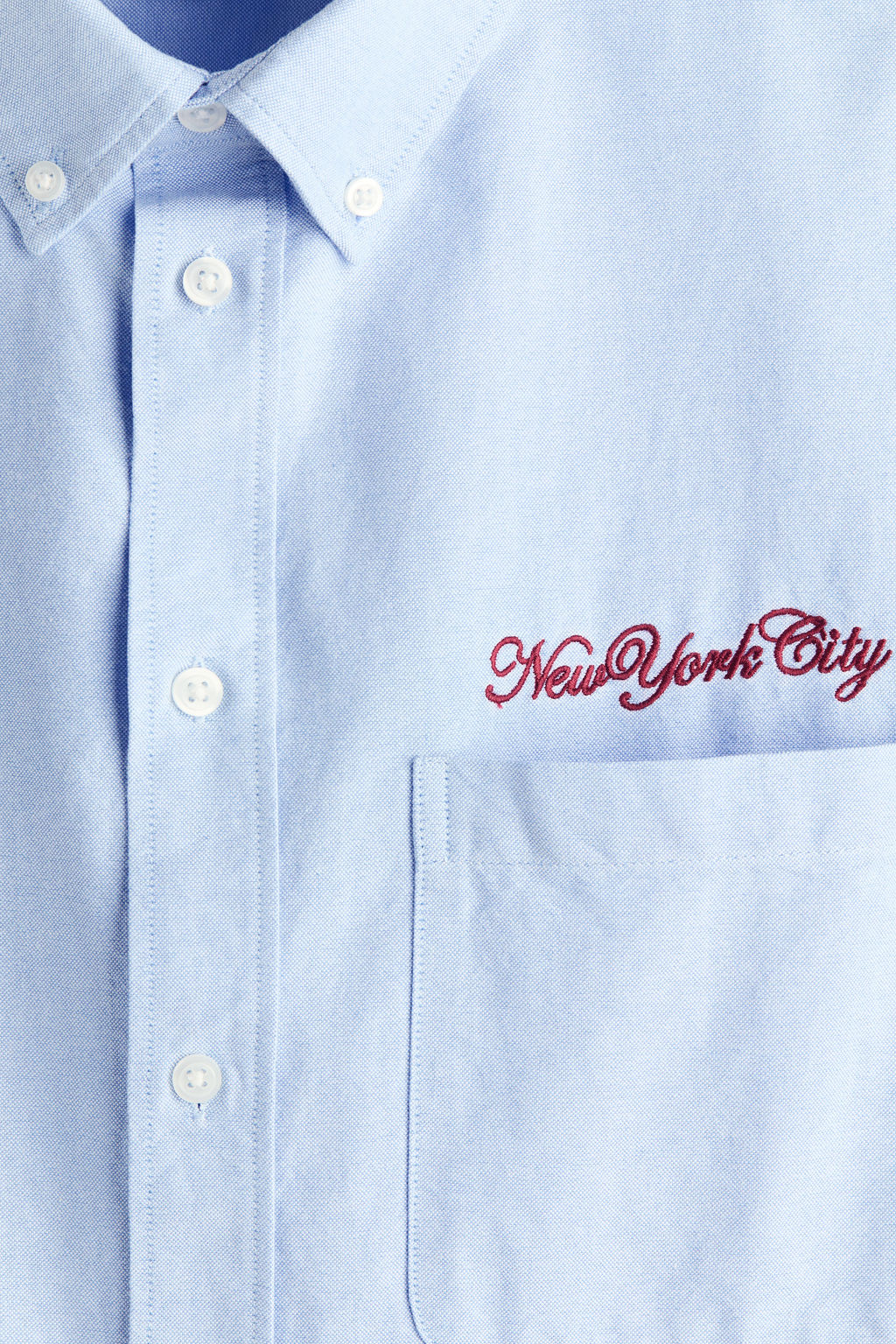 Camisa Oxford de manga corta Relaxed Fit - H&m фото 7