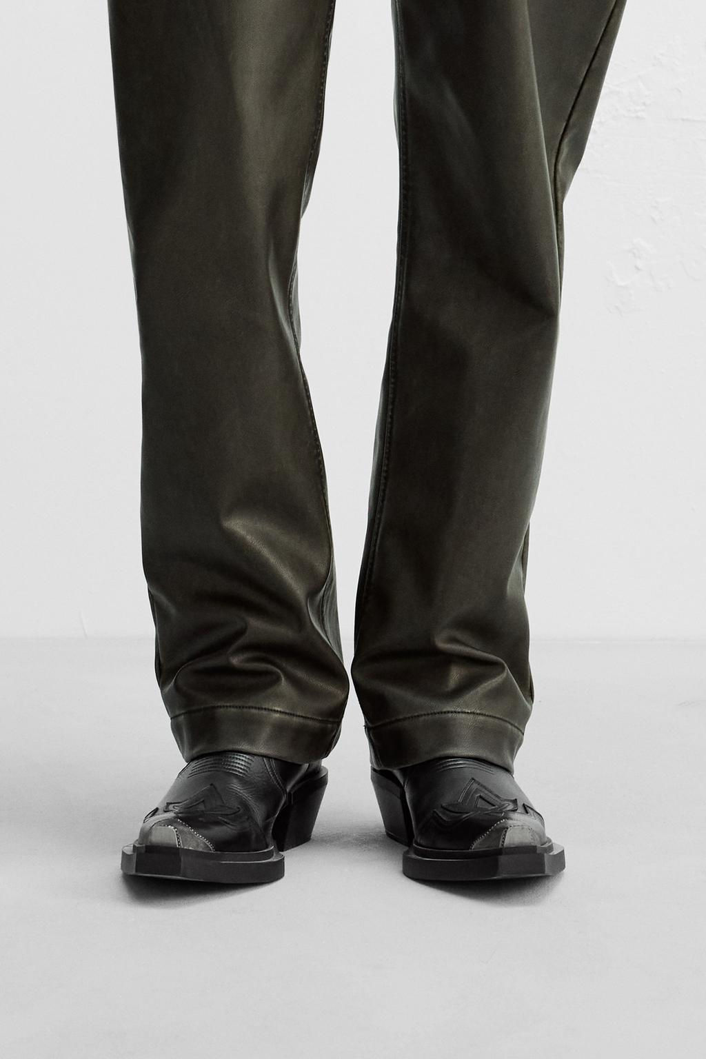LEATHER COWBOY BOOTS - LIMITED EDITION - Zara фото 2