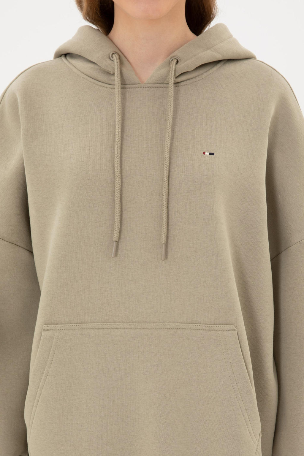 Kad_n A__k Haki Basic Sweatshirt Sepette S_rpriz _ndirim - U.s. polo assn фото 6