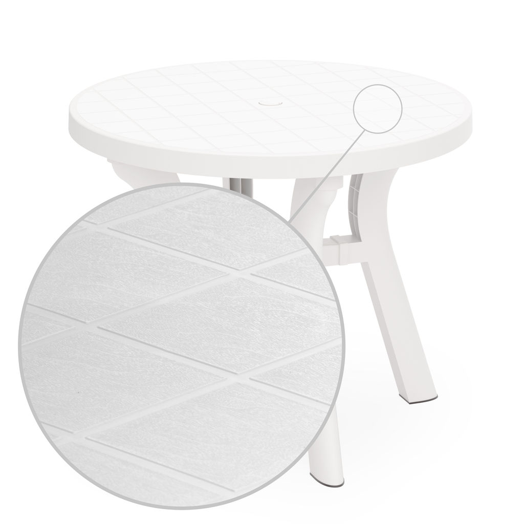 Стол круглый "Атлант" 900мм (белый) М8819