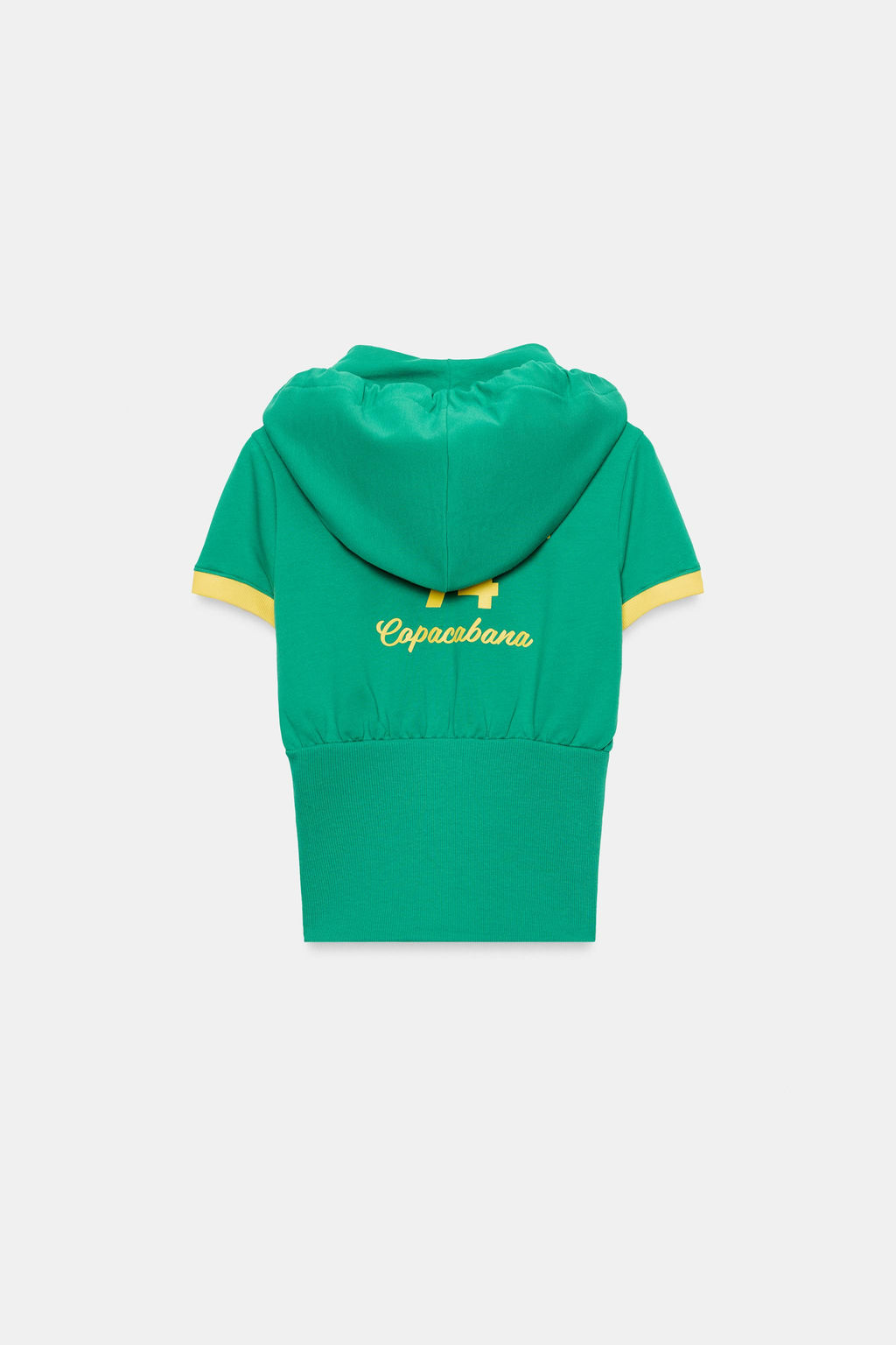 TOP CAPUCHA CREMALLERA / Verde - Zara фото 7