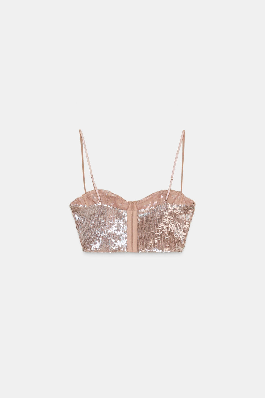 SEQUINNED BRALETTE TOP - Zara фото 5