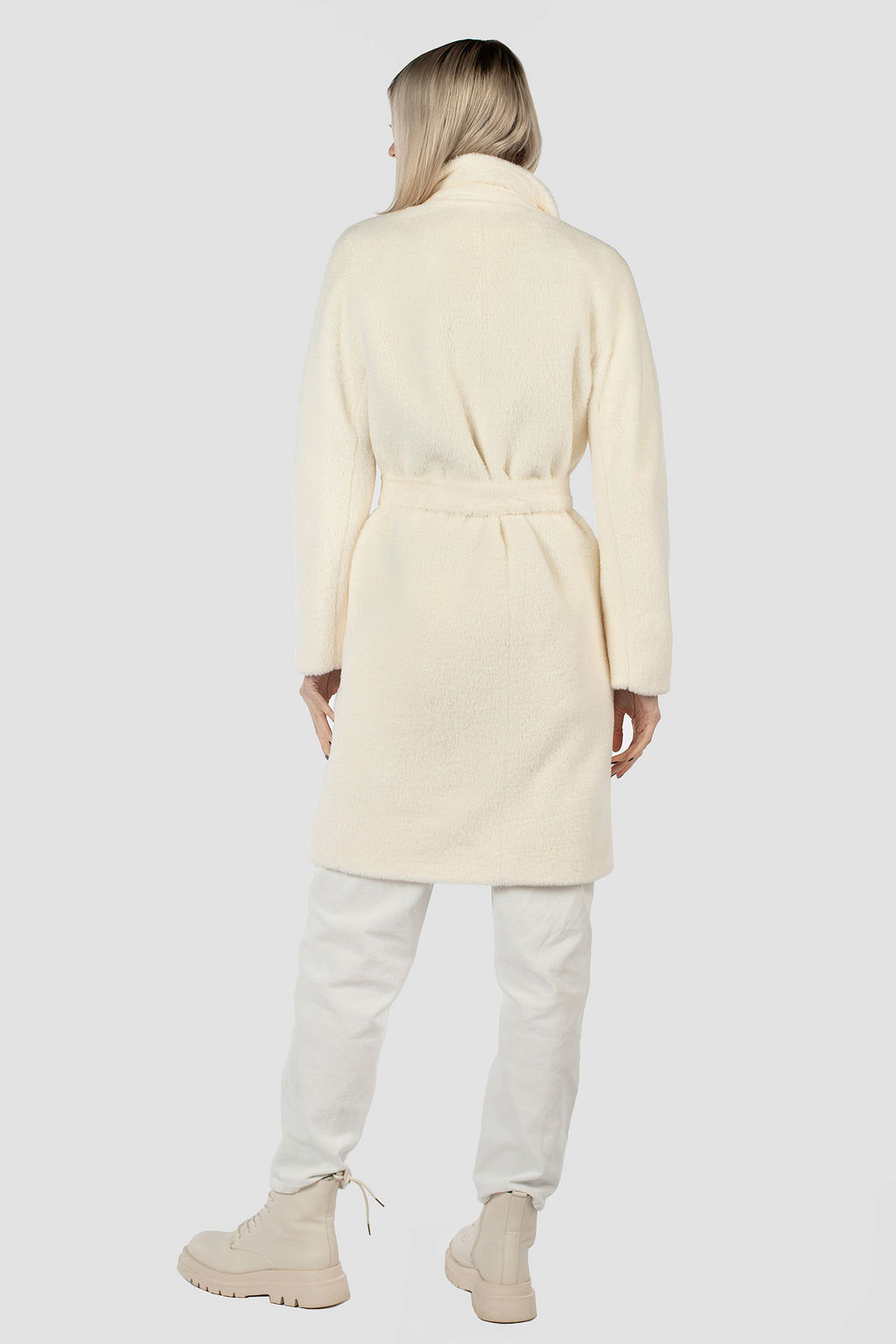 01-11750 Пальто женское демисезонное (пояс) - El podio фото 5