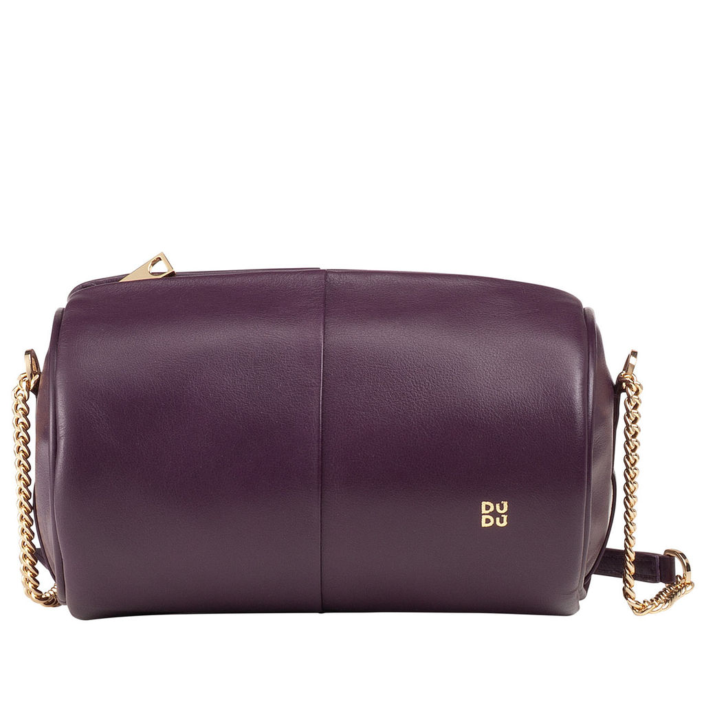 Итальянская кожаная сумка DuDu Bags серии Abigail | темно-фиолетовый - Dudubags фото 2
