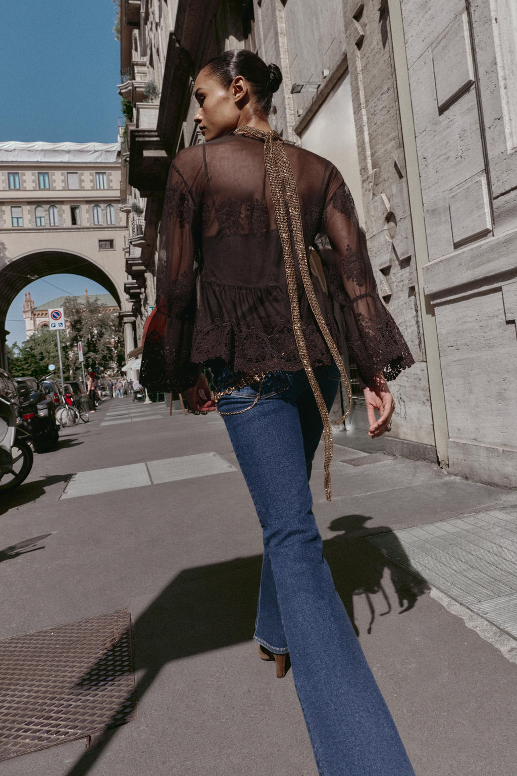 EMBROIDERED TULLE BLOUSE - Zara фото 4