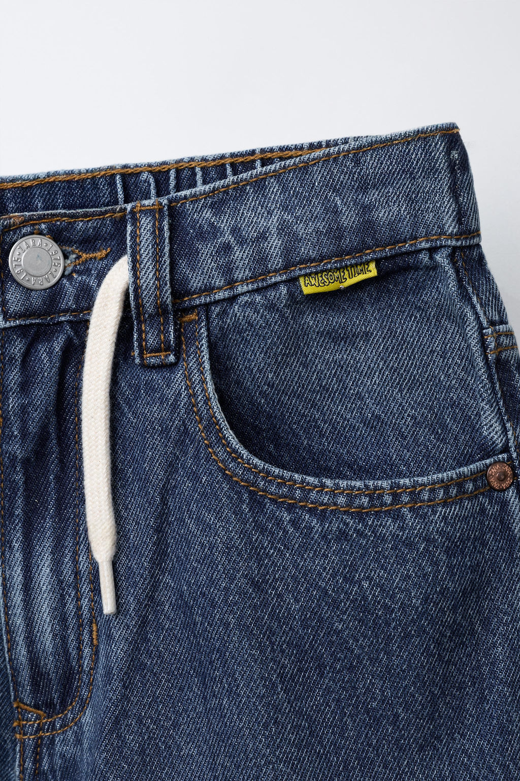 BAGGY JEANS WITH TURN-UP CUFFS - Zara фото 3