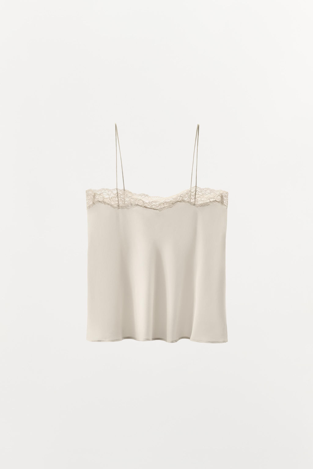 LACE SILK CAMISOLE TOP - Zara фото 4