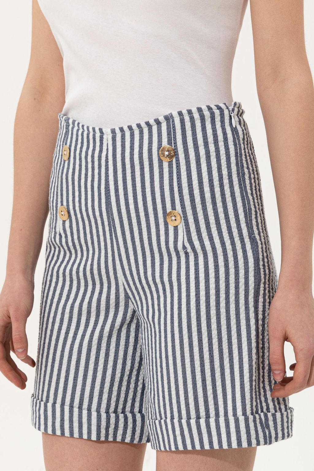 U. S. Polo Assn Женские темно-синие плетеные бермуды-капри - U.s. polo assn фото 13