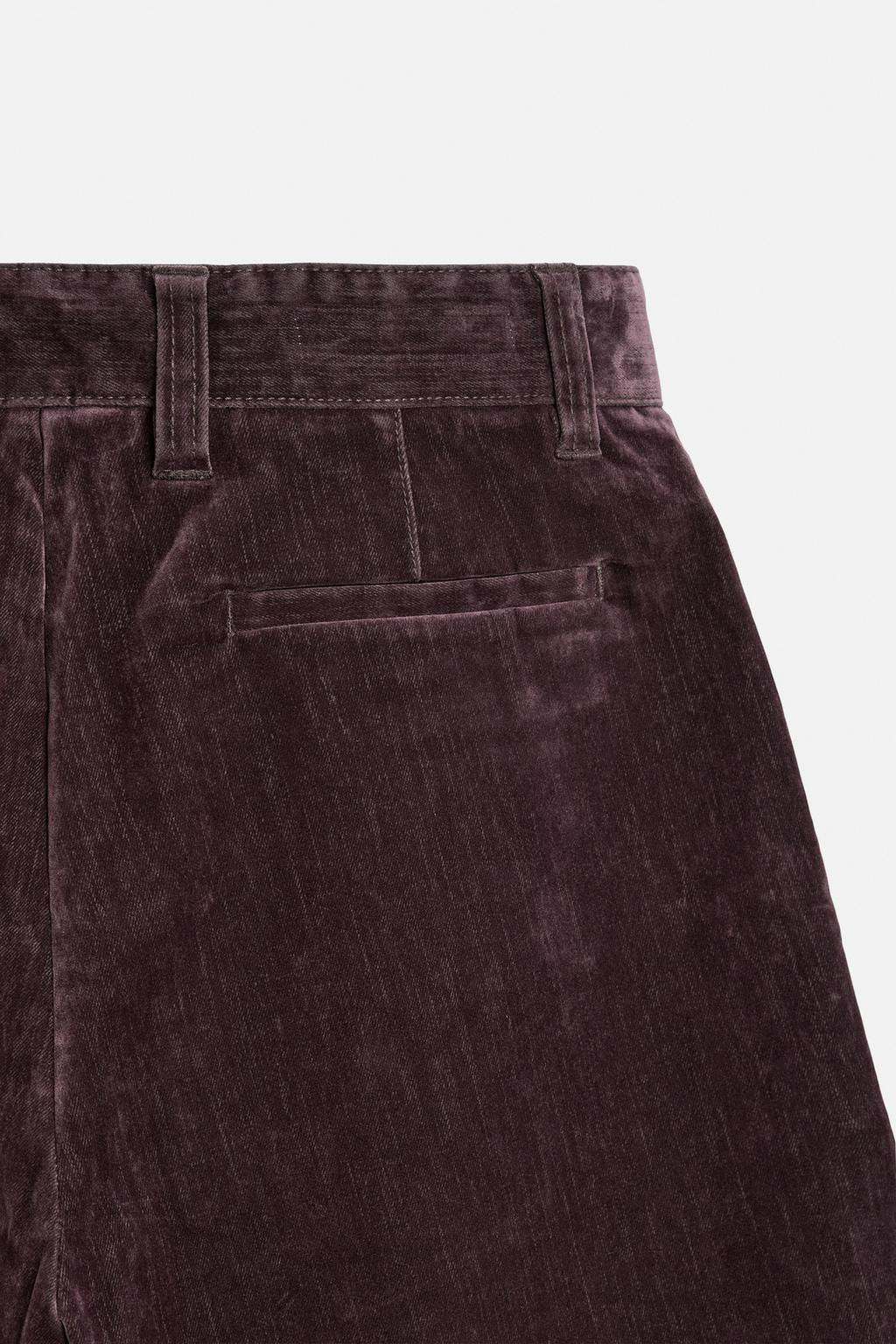 LIMITED EDITION VELVET BERMUDA SHORTS - Zara фото 10