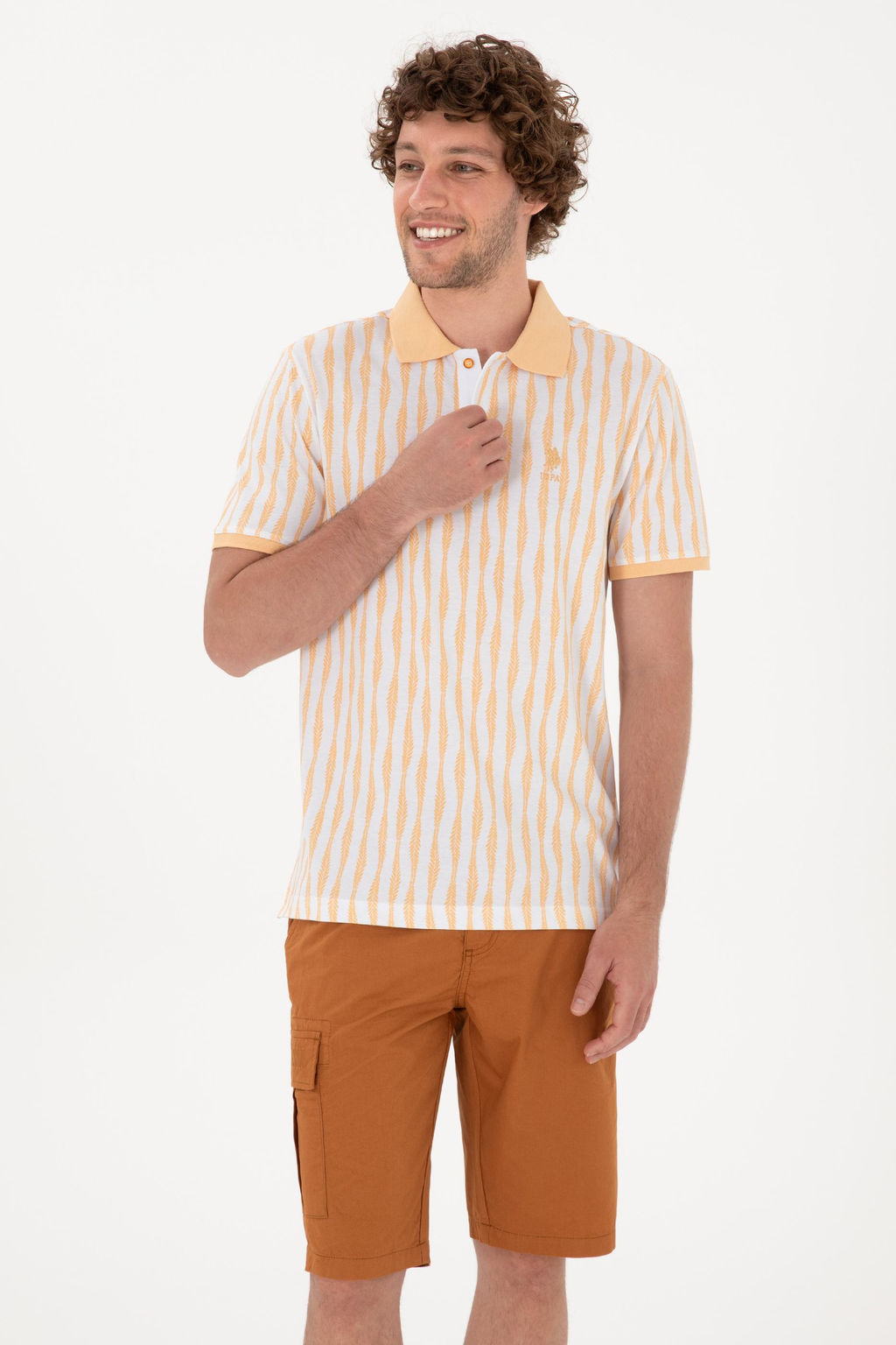 Erkek Regular Fit Polo Yaka Turuncu Ti__rt Sepette S_rpriz _ndirim - U.s. polo assn фото 3