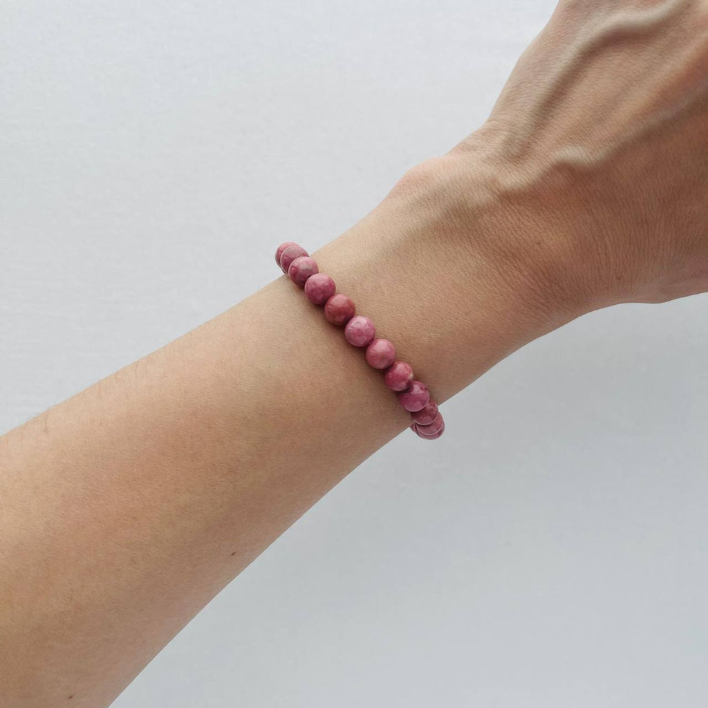 Браслет из Родонита 17,5 см - Радуга самоцветов фото 2