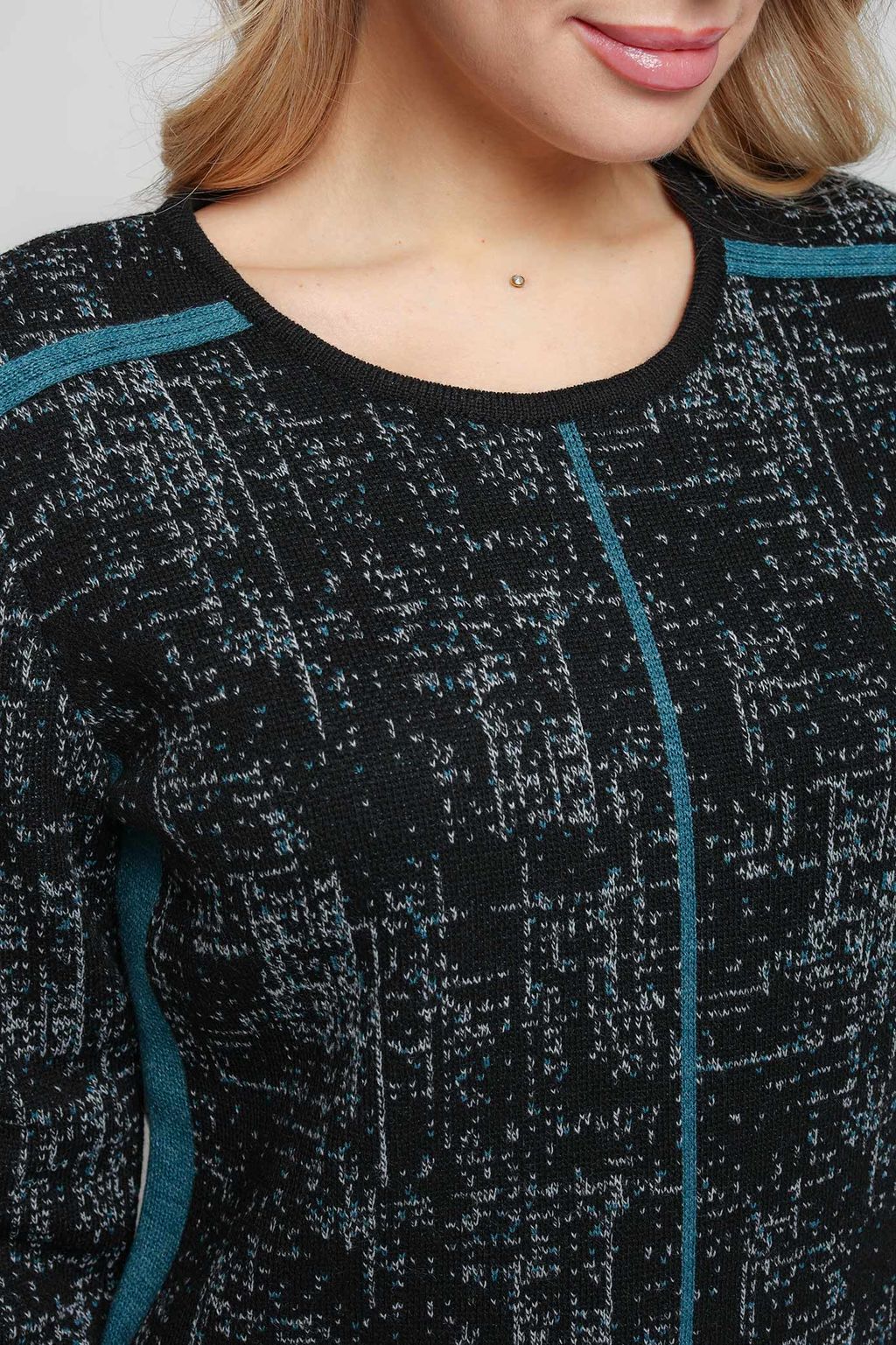 ЗЛАТА Платье С 1556/черный-гроза - Злата Стиль фото 4