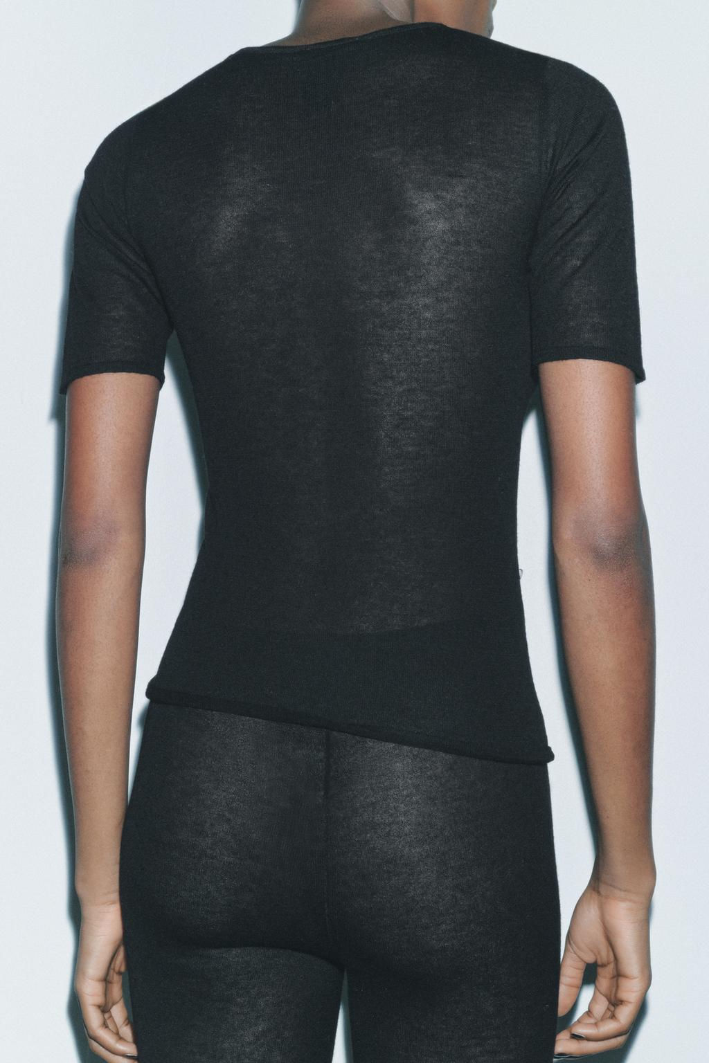 RIBBED FINE KNIT TOP - Zara фото 3