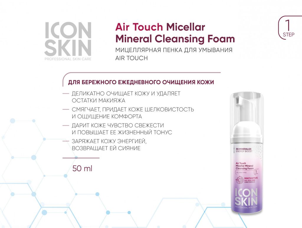 Набор средств для ухода за всеми типами кожи Re:Mineralize № 1, 5 средств travel size. - Icon skin фото 4