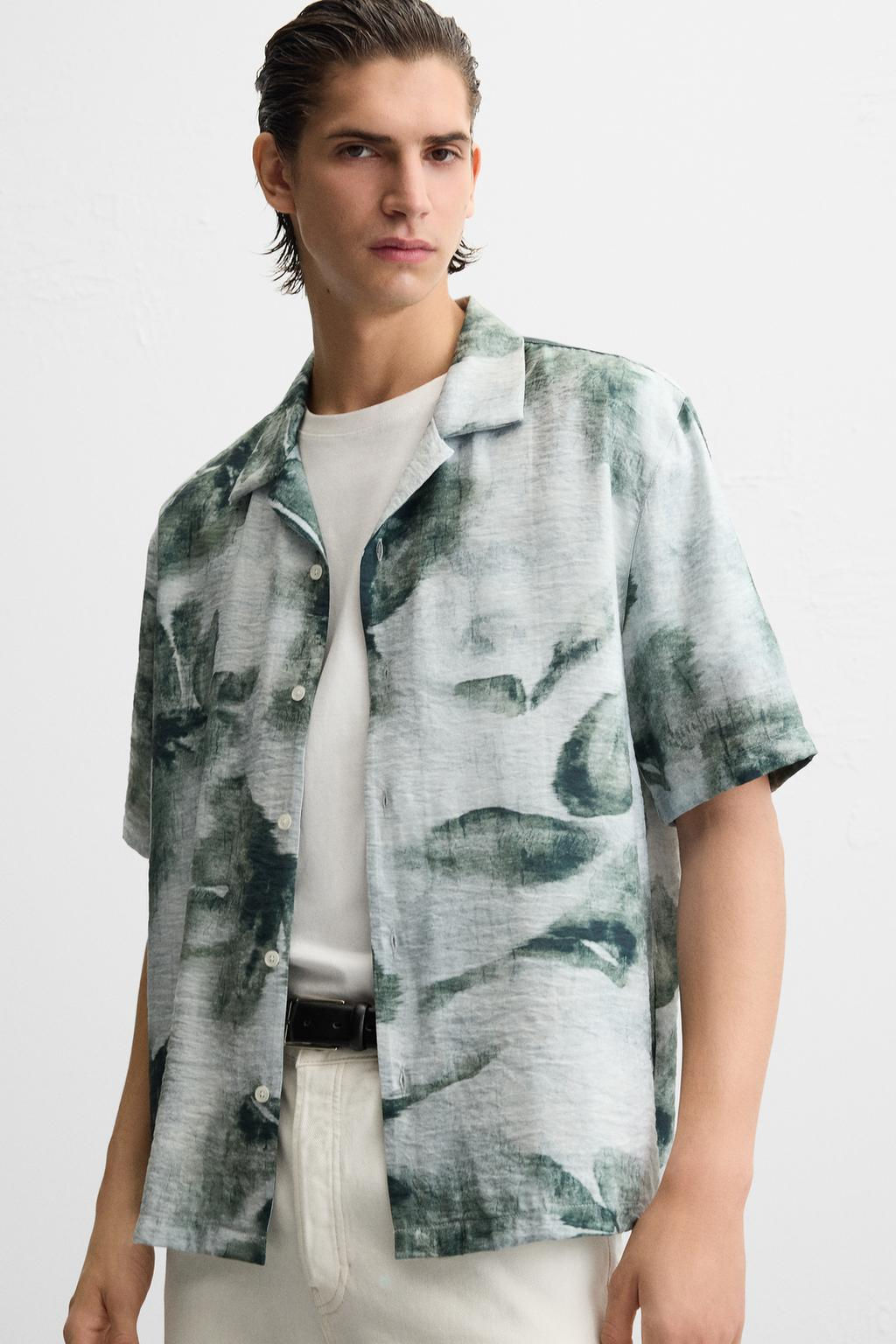 ABSTRACT PRINT SHIRT - Zara фото 5