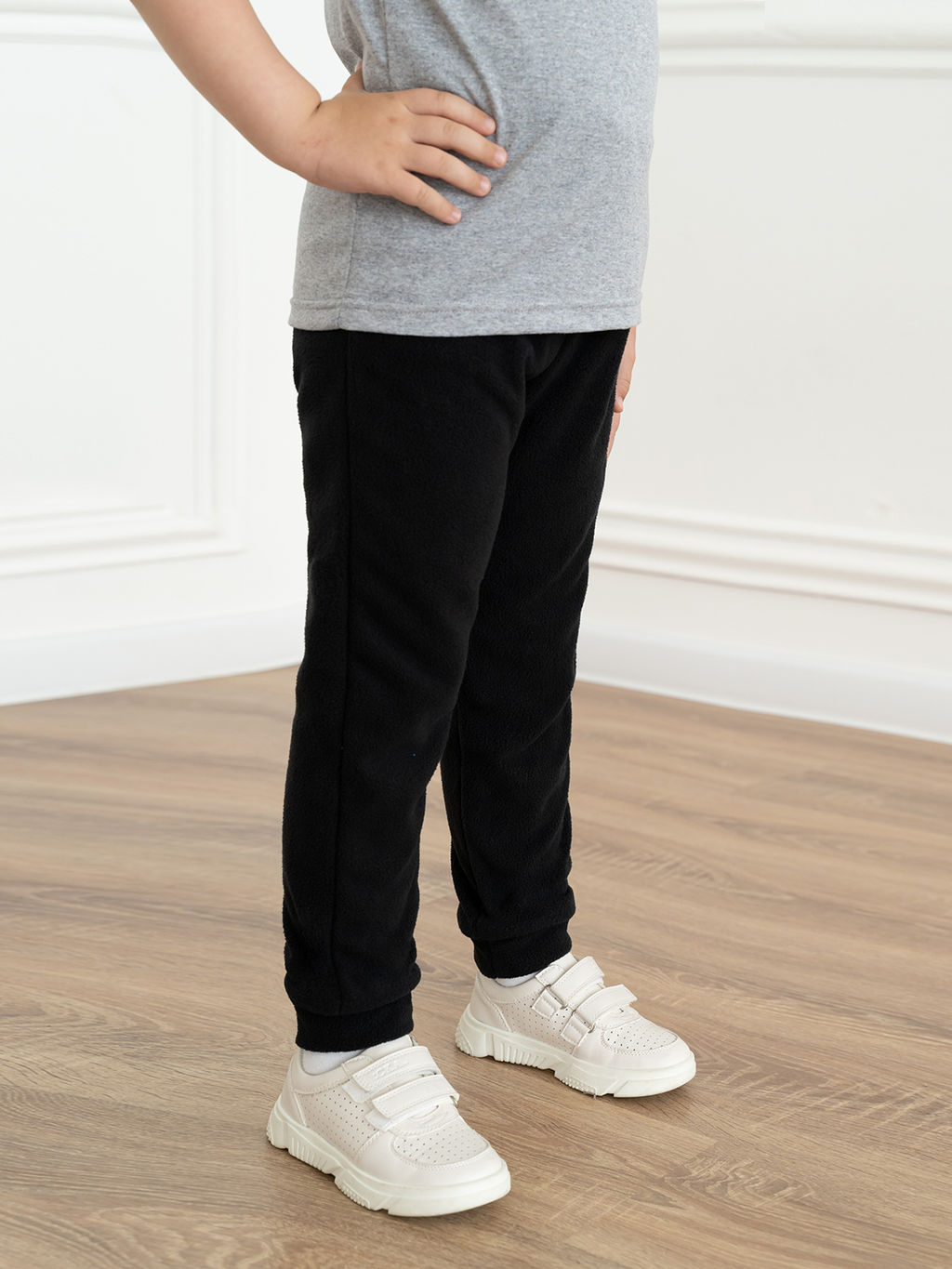 Брюки детские флисовые черные