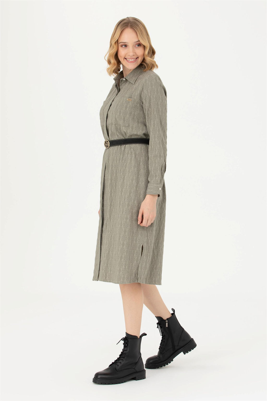Женское мятное тканое платье - U.s. polo assn фото 4