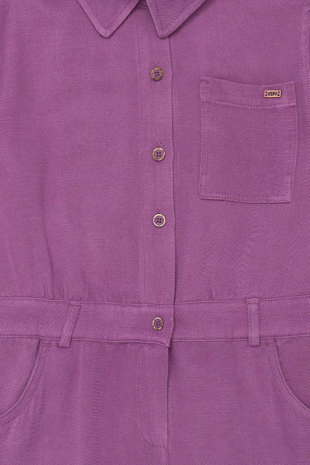 U. S. Polo Assn Фиолетовое тканое платье для девочки - U.s. polo assn фото 3