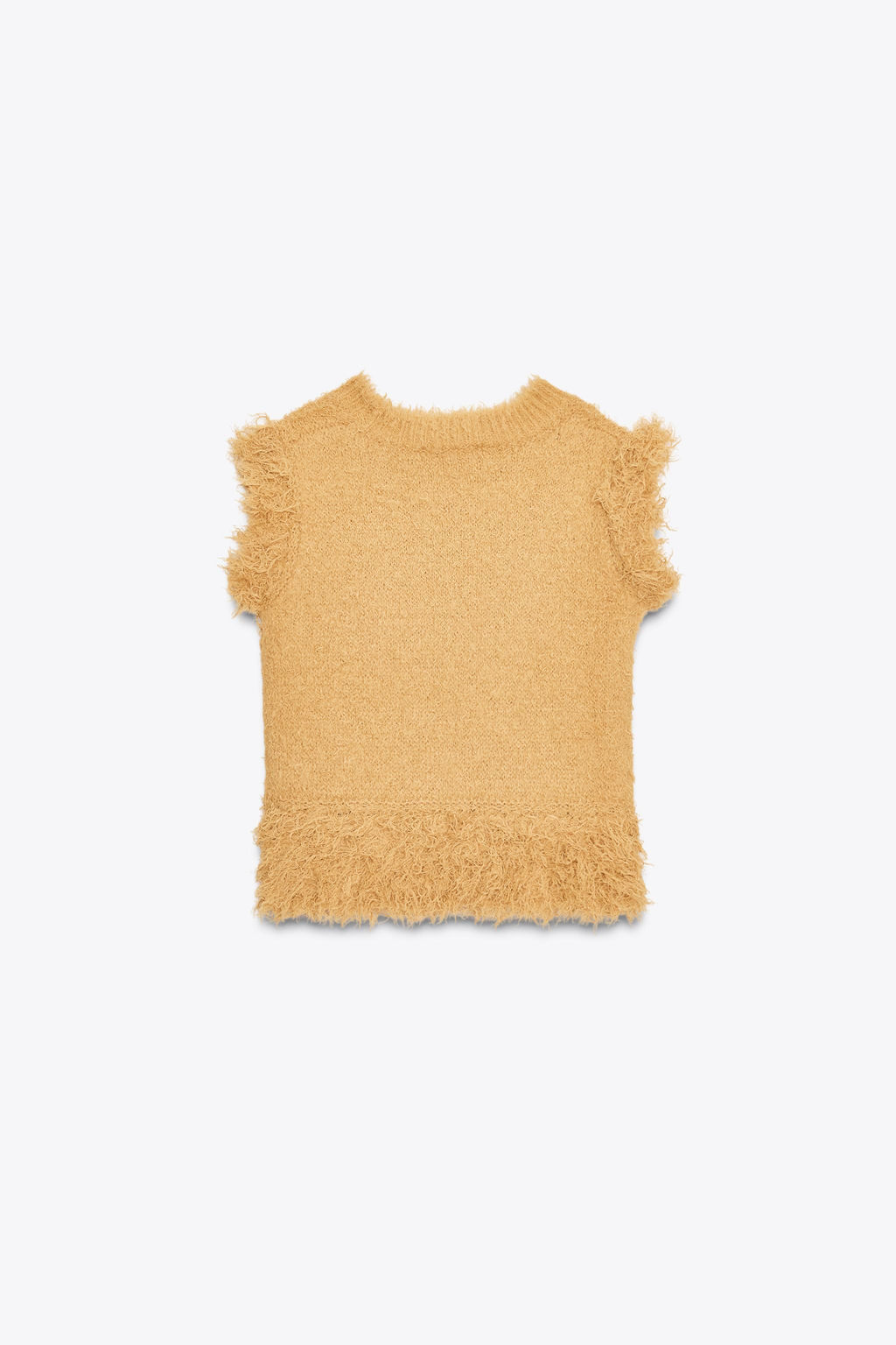 FAUX FUR KNIT TOP - Zara фото 7